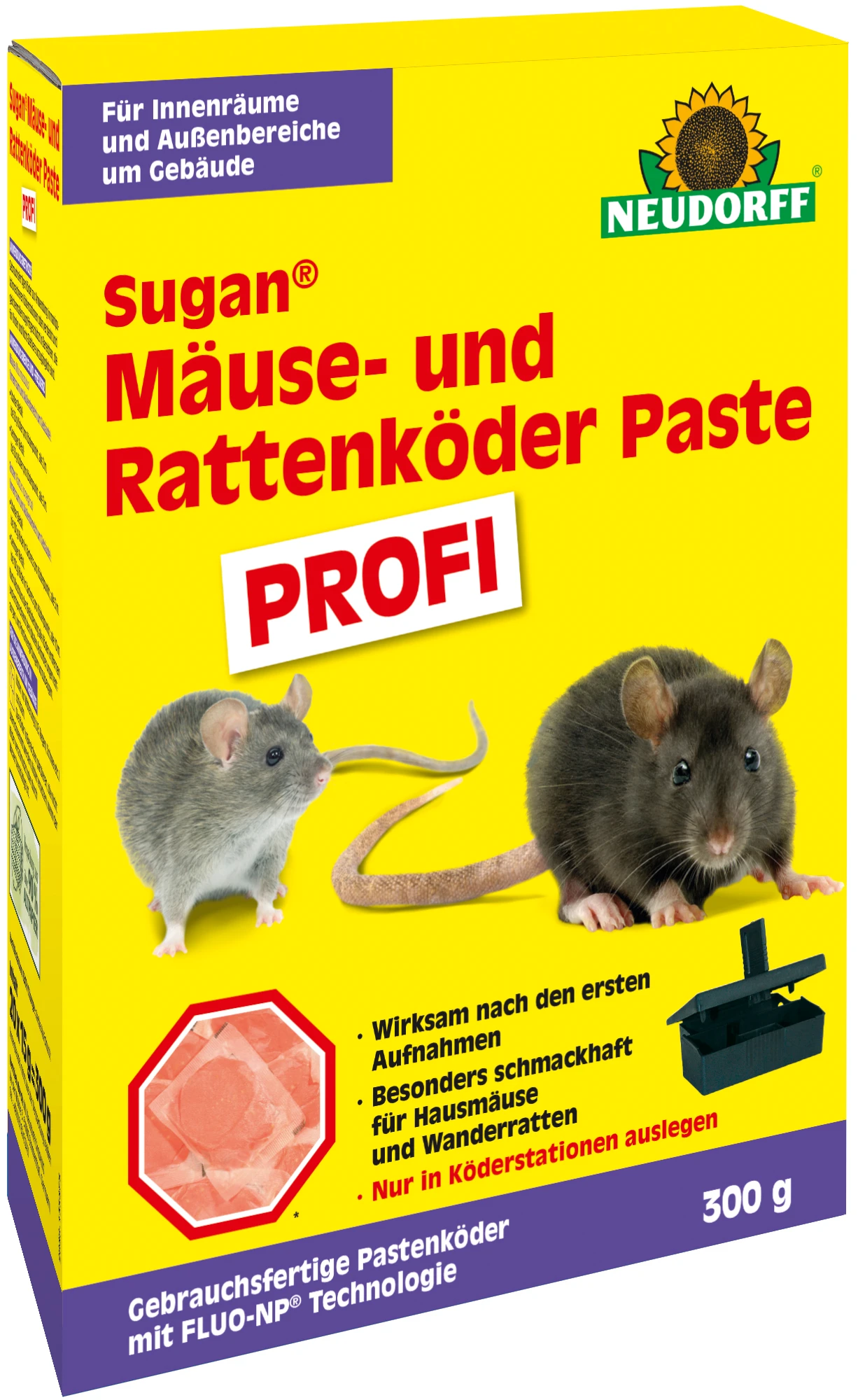 Neudorff Sugan Ratten-u.Mäuseköder Paste Profi, 300 g