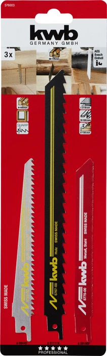 Säbelsägeblätter-Set, 3-tlg.