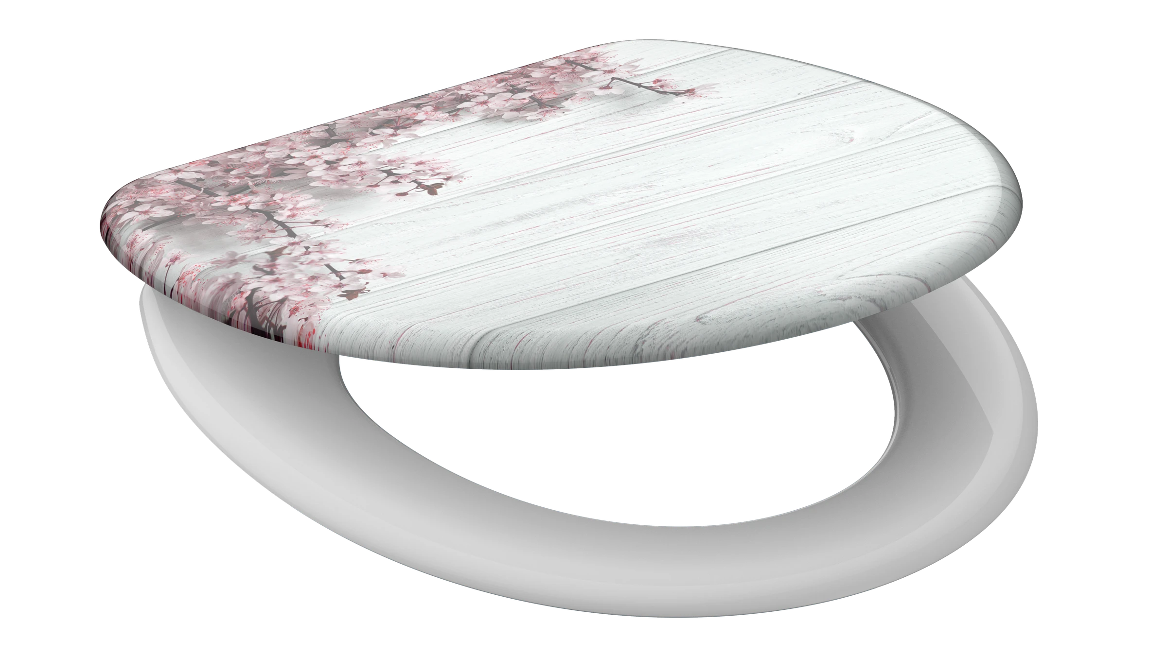 Duroplast WC-Sitz FLOWERS&WOOD, mit Absenkautomatik