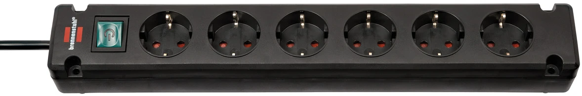 Bremounta 6fach schwarz 3m *DE* mit Schalter