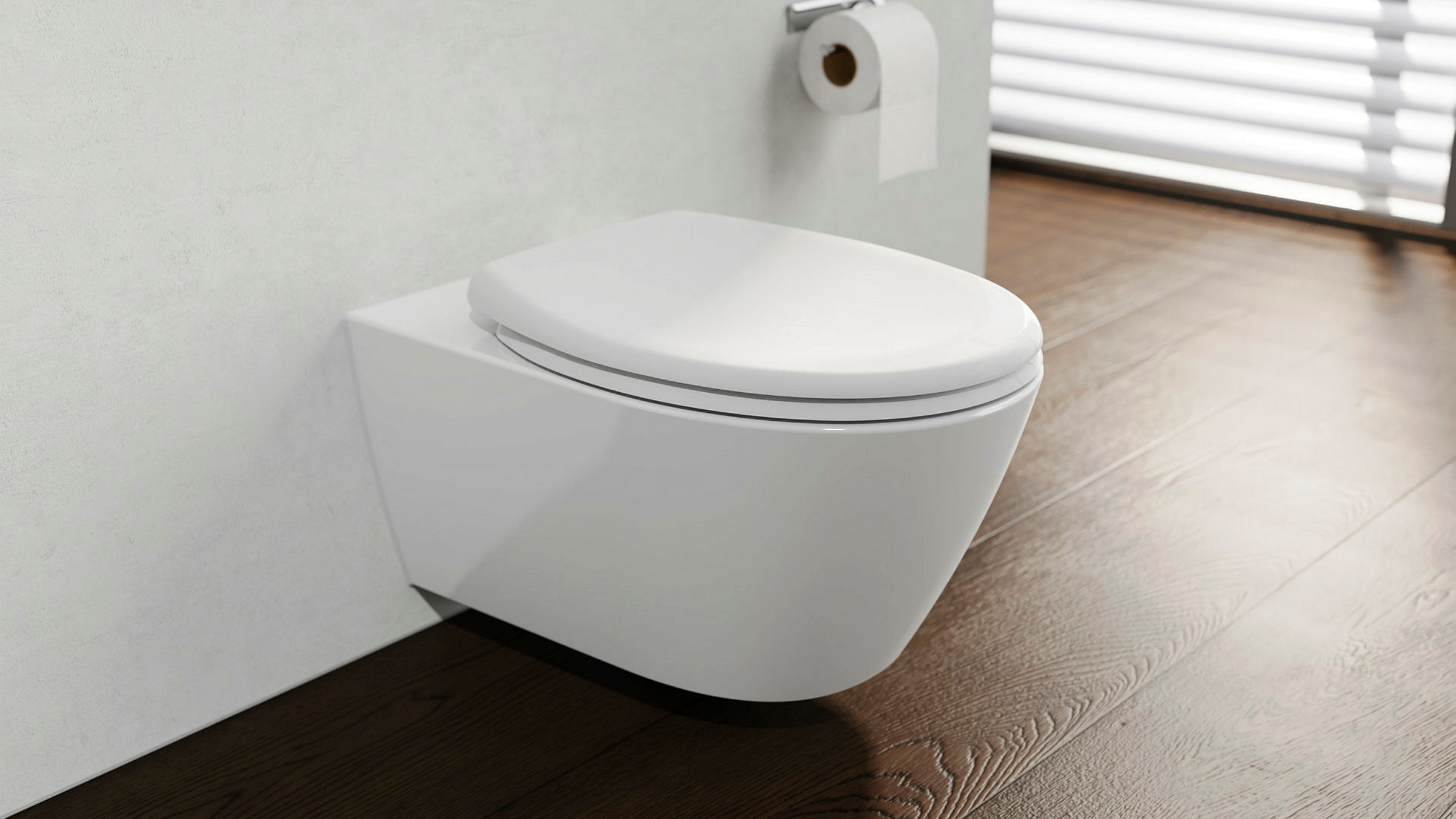 Duroplast WC-Sitz WHITE, mit Absenkautomatik und Schnellverschluss