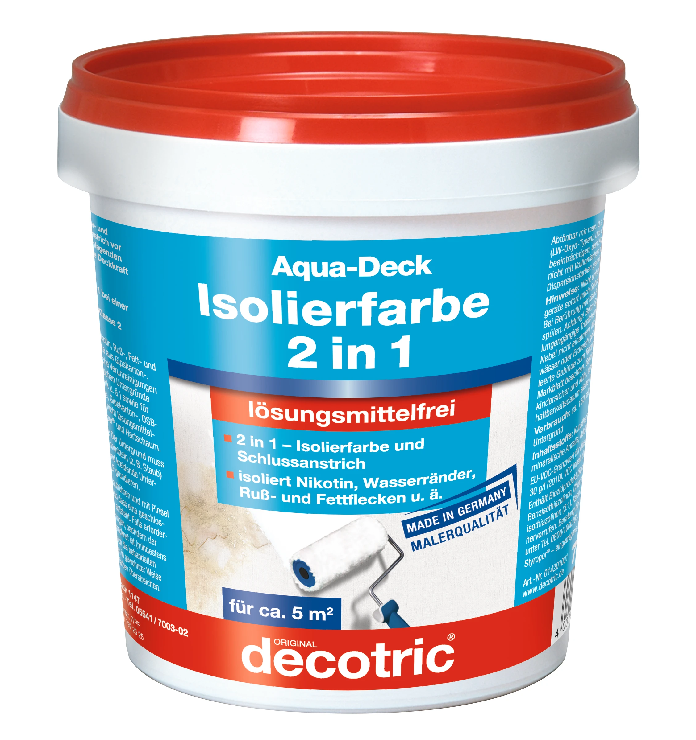 decotric Aqua-Deck Isolier- farbe 2 in 1 750 ml