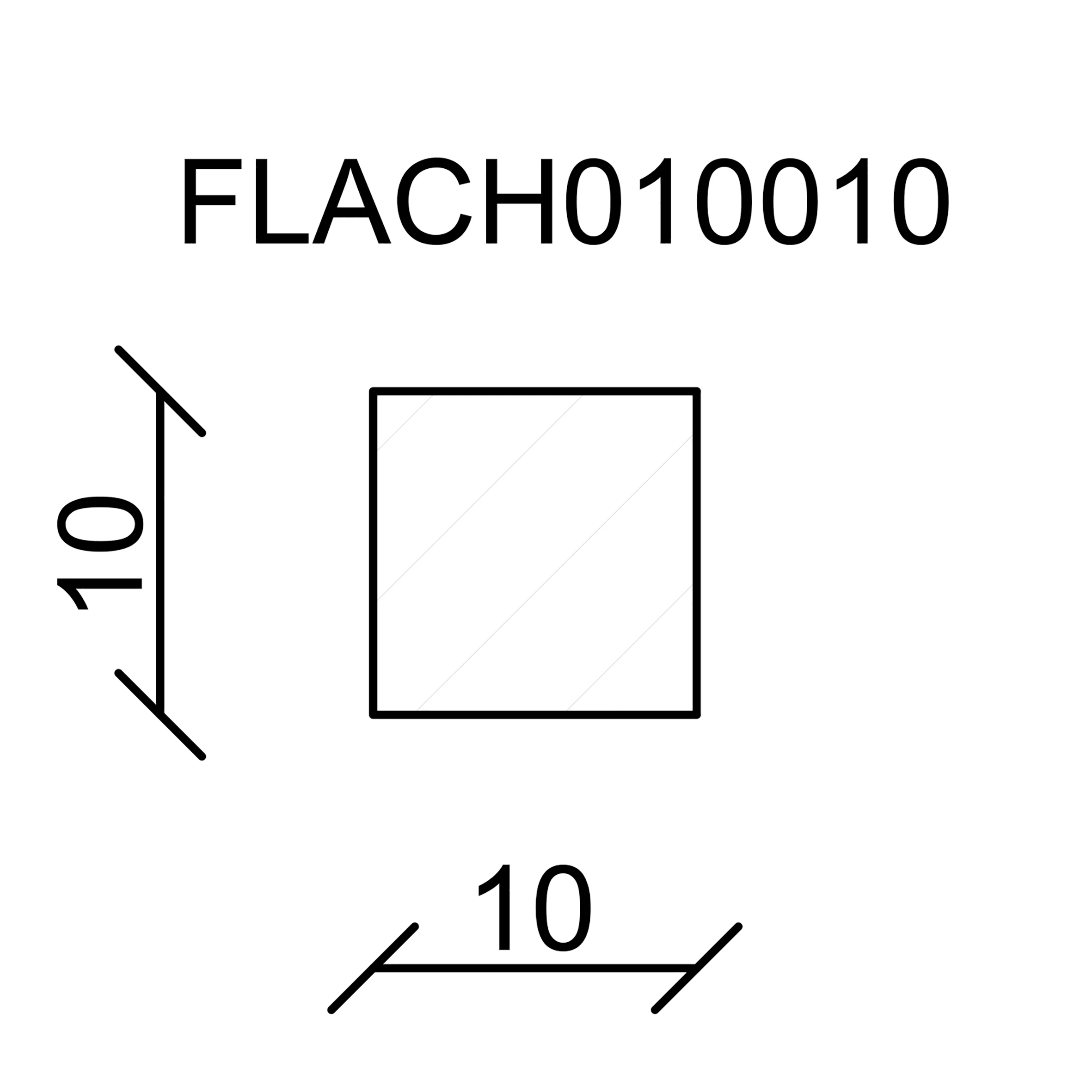 Quadratleiste Buche 10x10x950mm roh