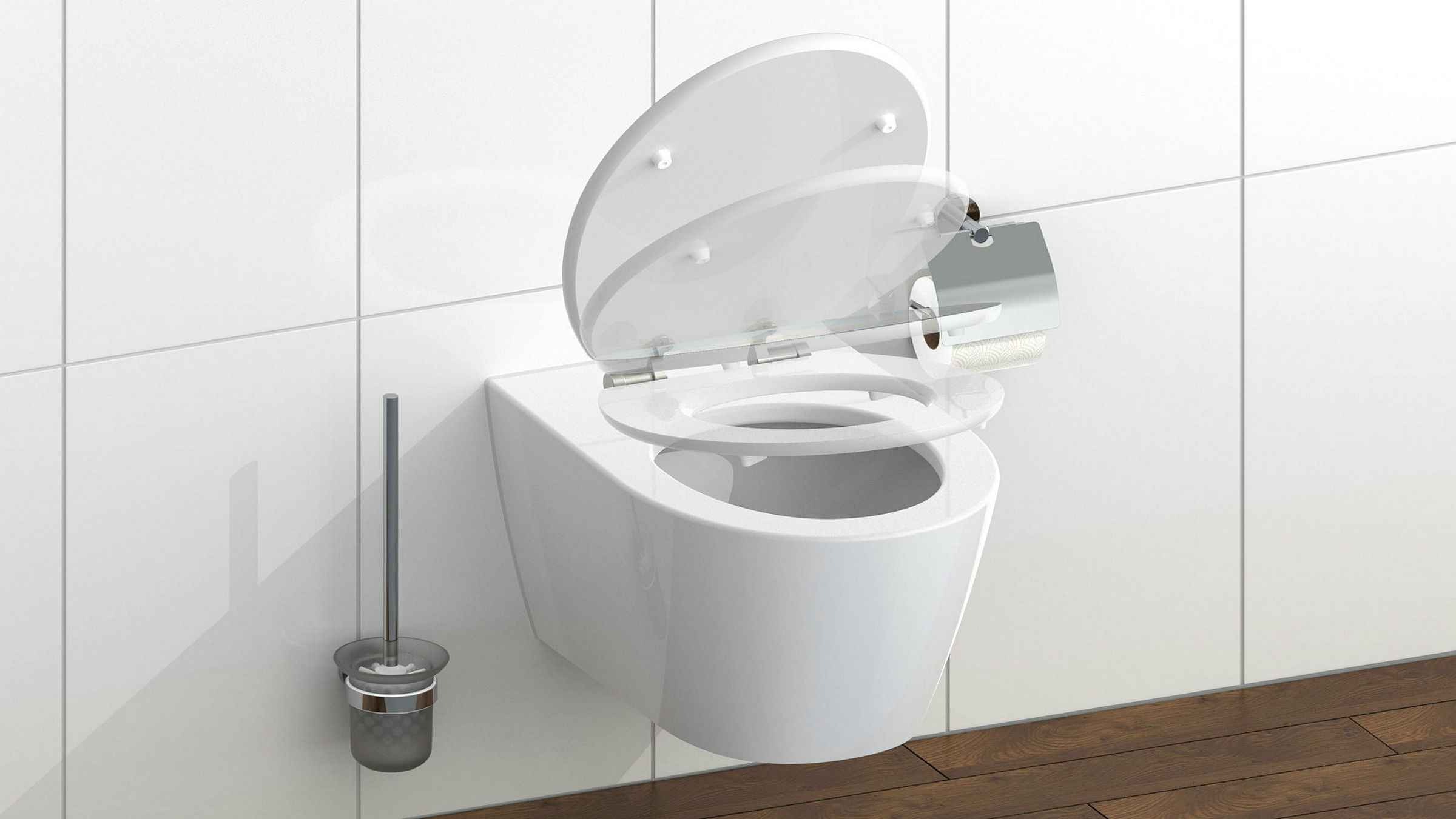 MDF HG WC-Sitz POLAR LIGHTS, mit Absenkautomatik