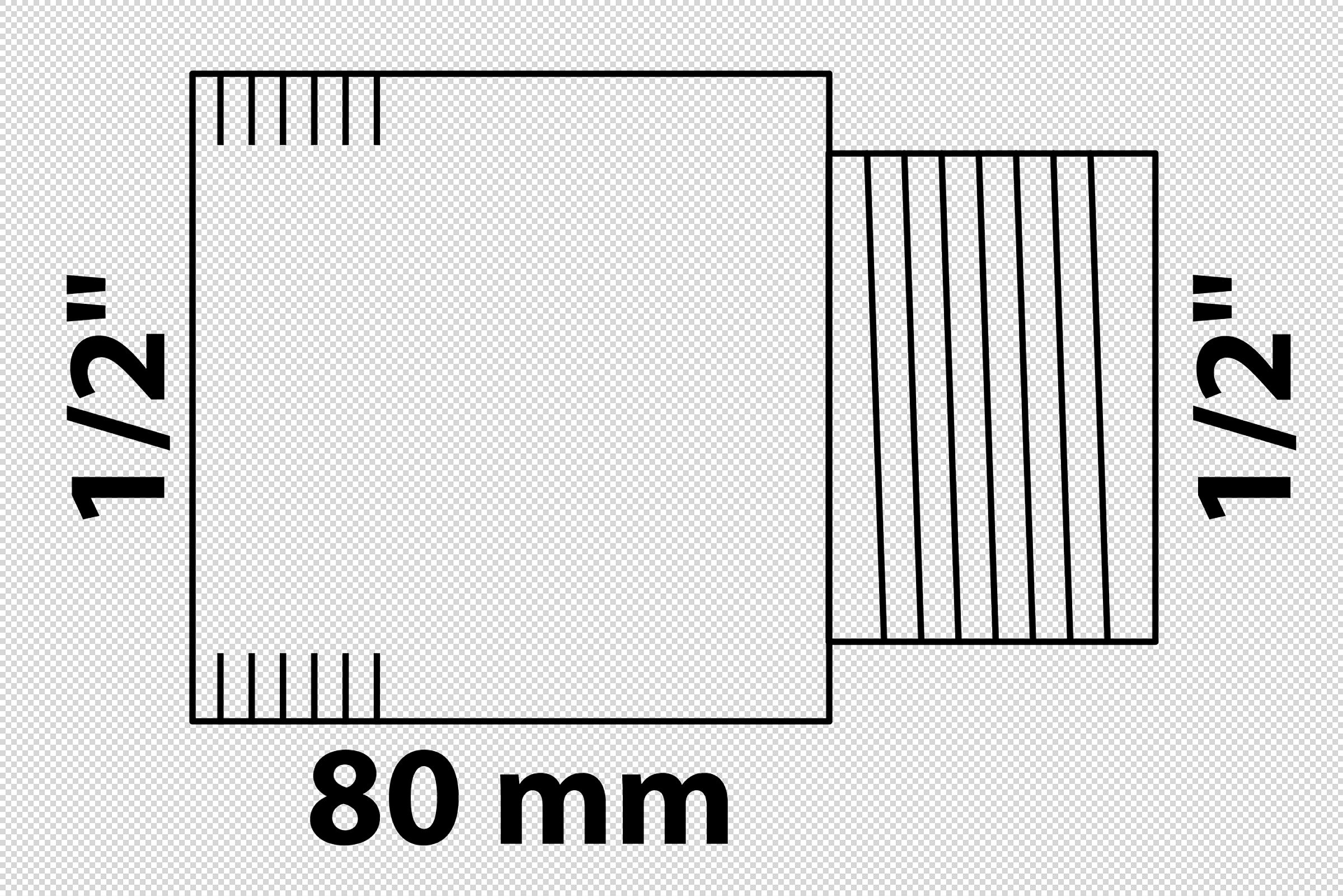 MS Hahnverlängerung, Chrom, 1/2'' x 80 mm