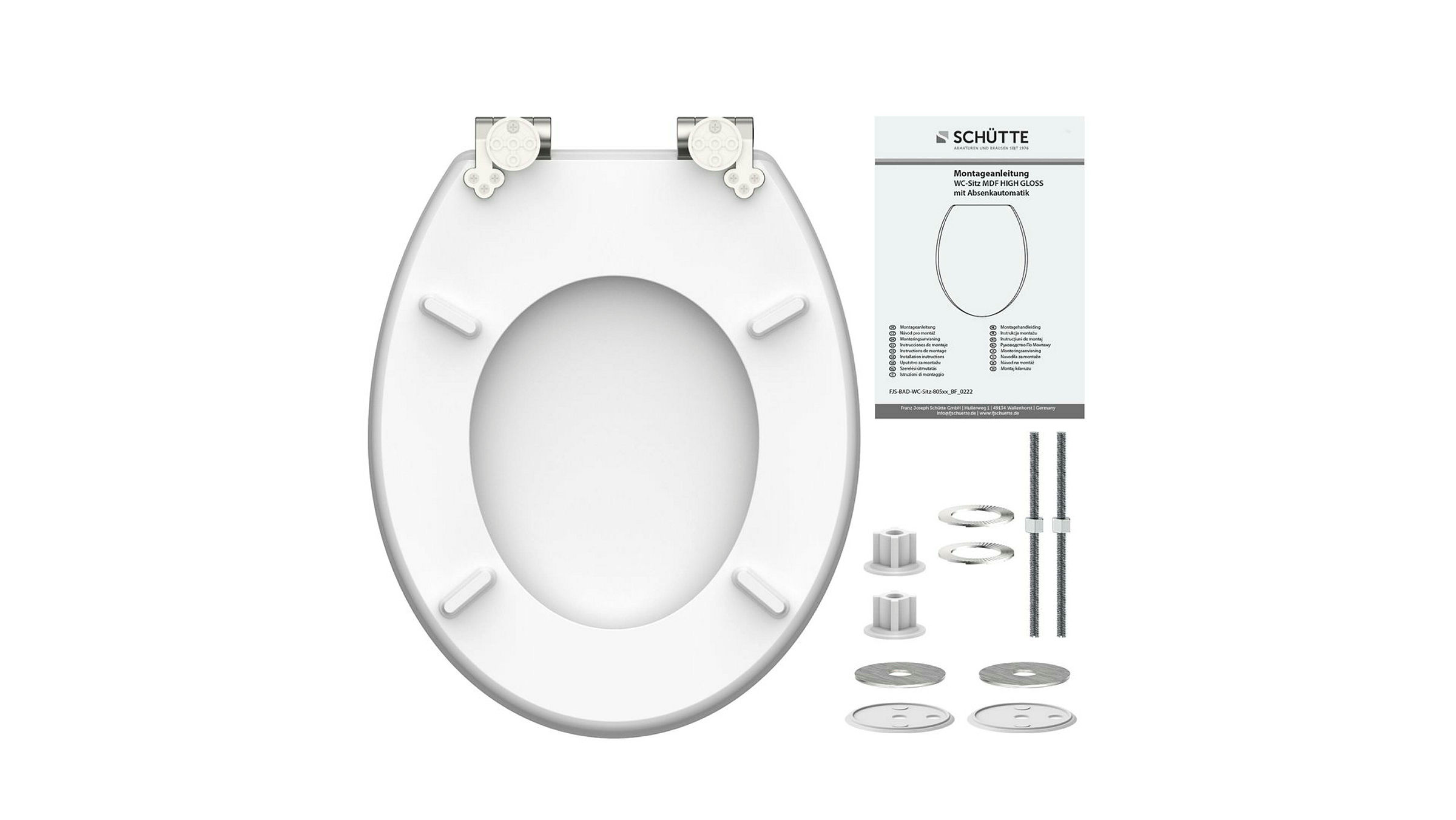MDF HG WC-Sitz POLAR LIGHTS, mit Absenkautomatik