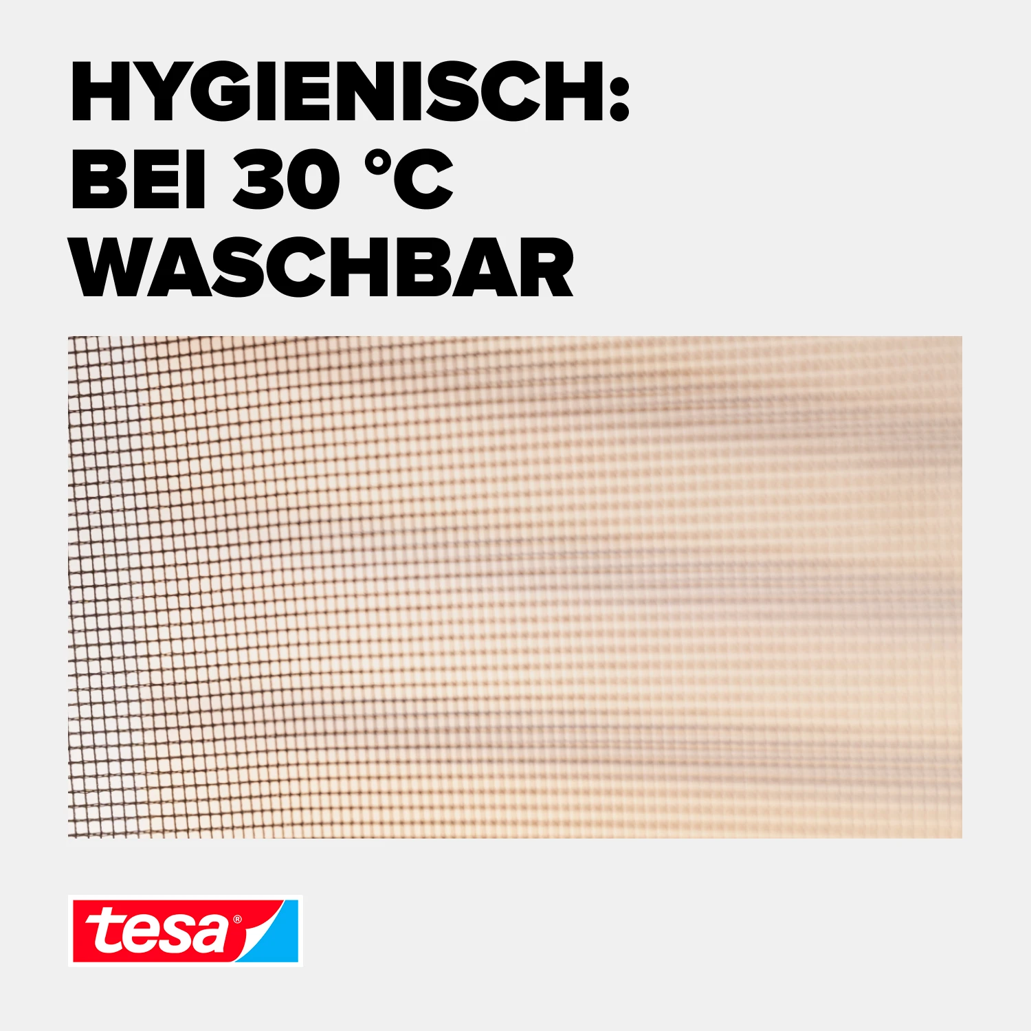 tesa® Fliegengitter Standard Klettband für Fenster, anthrazit