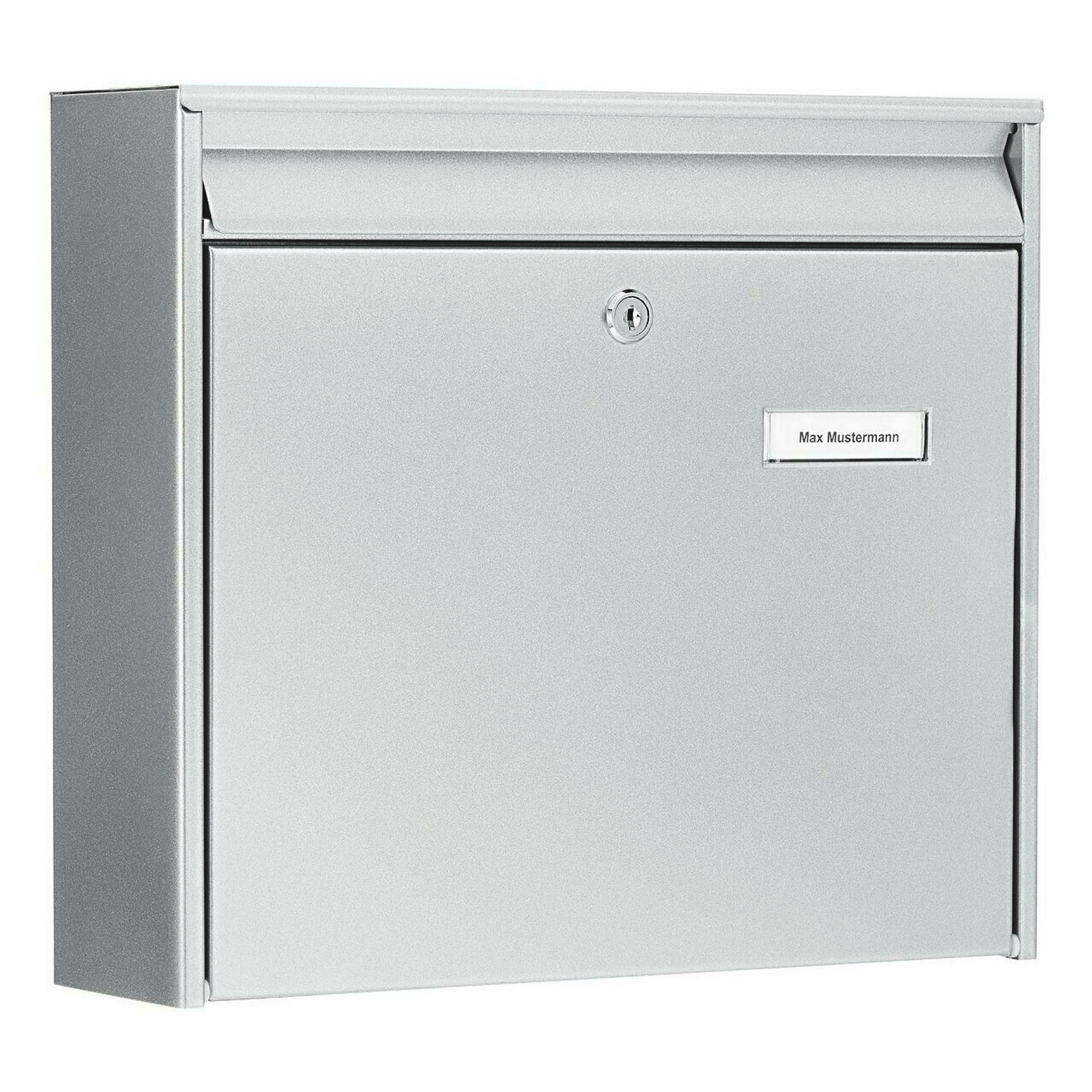 Briefkasten Stahl-lackiert Mail 5877 Si silber