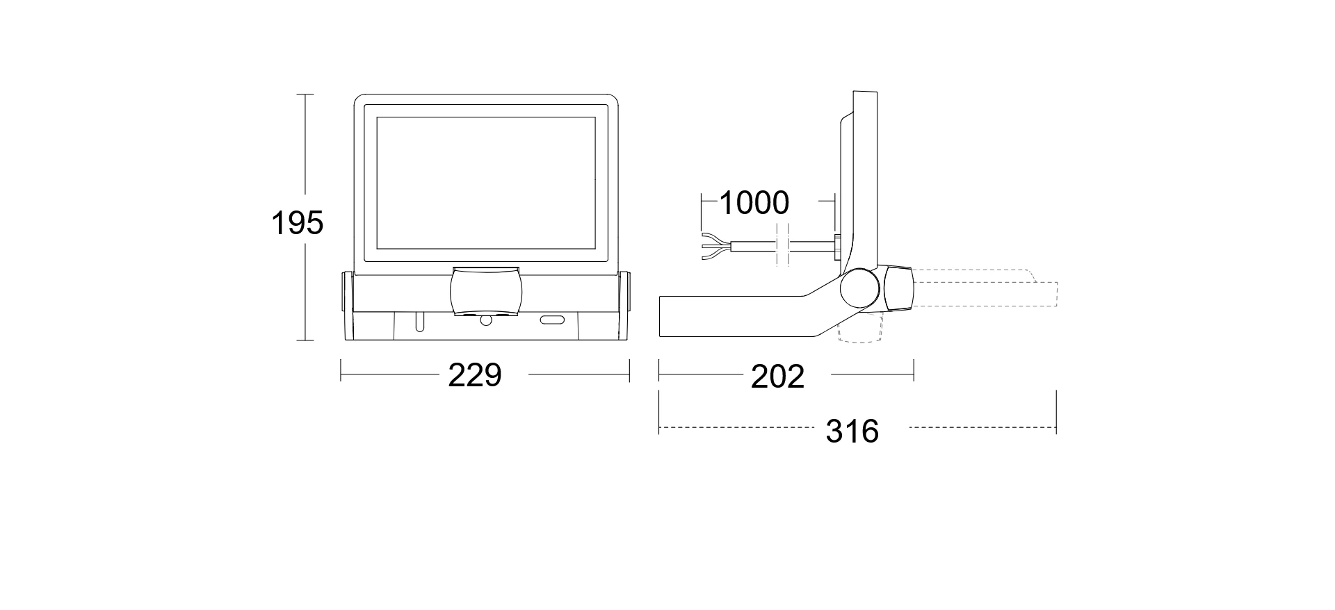 LED Strahler XLED ONE SENSOR anthrazit