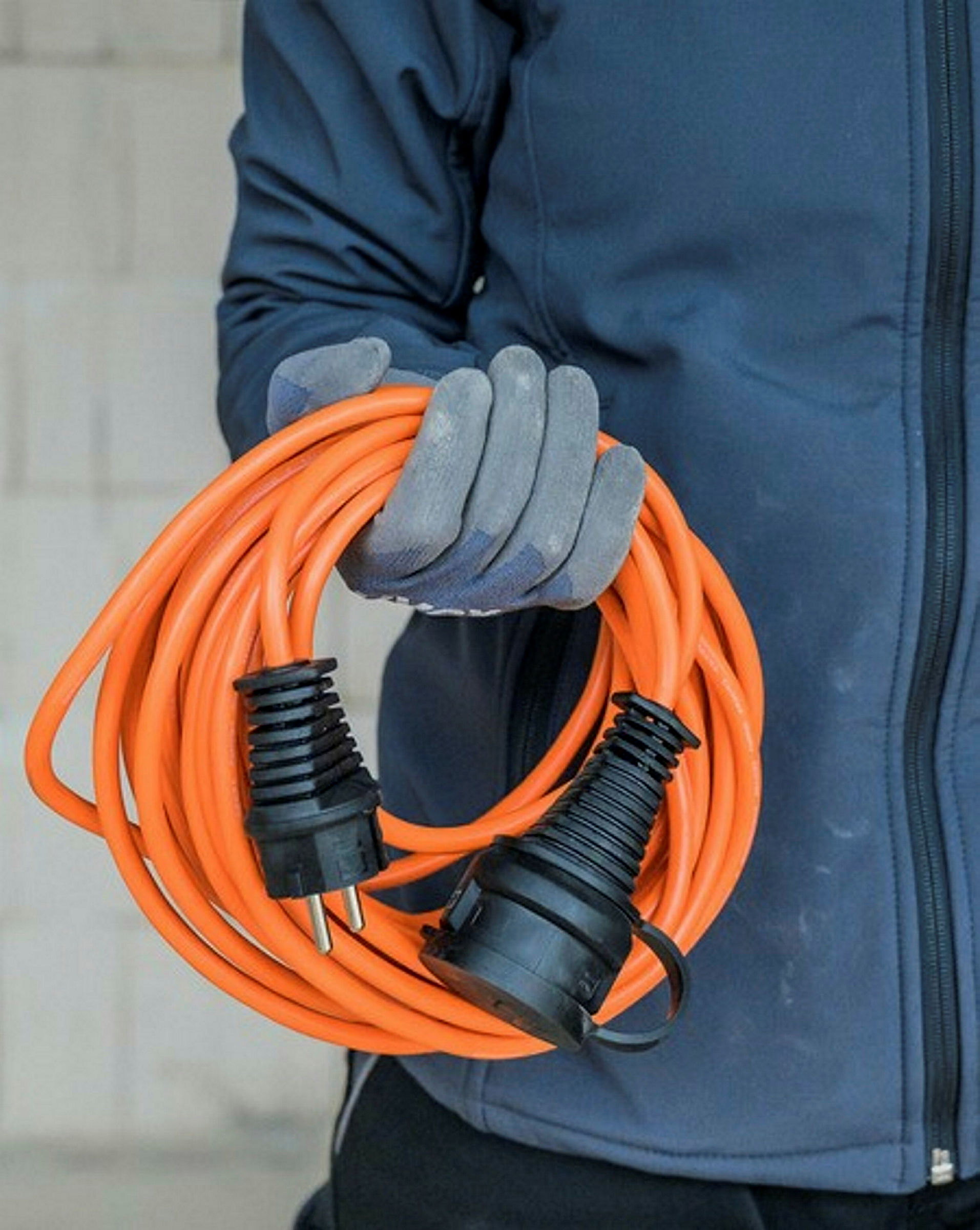 BREMAXX Verlängerungskabel IP44 10m AT-N05V3V3-F 3G1,5 orange