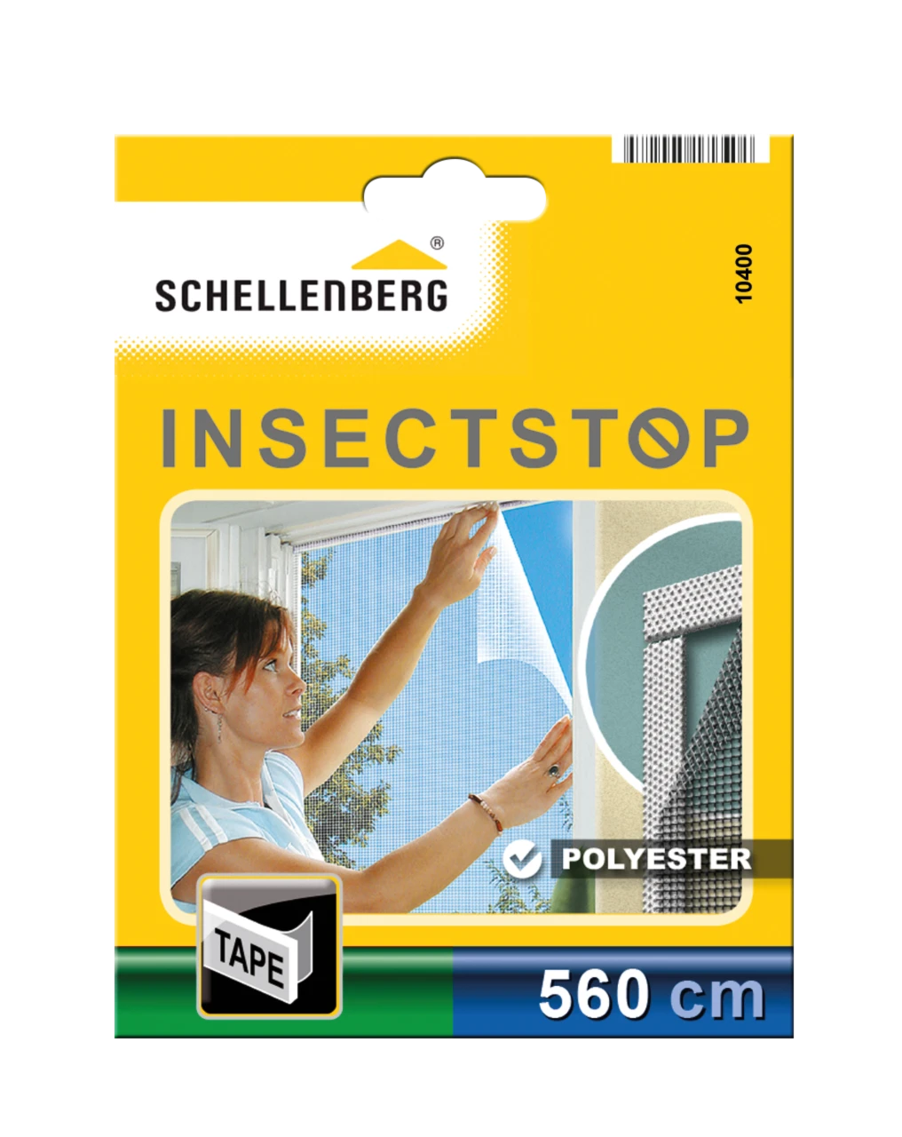 Schellenberg Befestigungsband für Polyester-Fliegengitter, semi-transparent