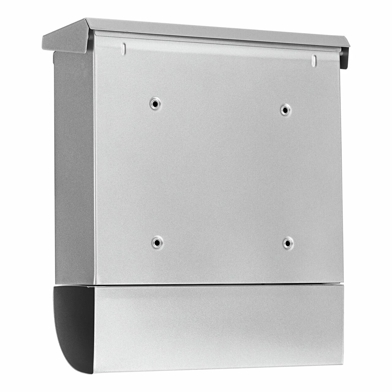 Briefkasten-Set Stahl-lack. Vario 86720Si silber