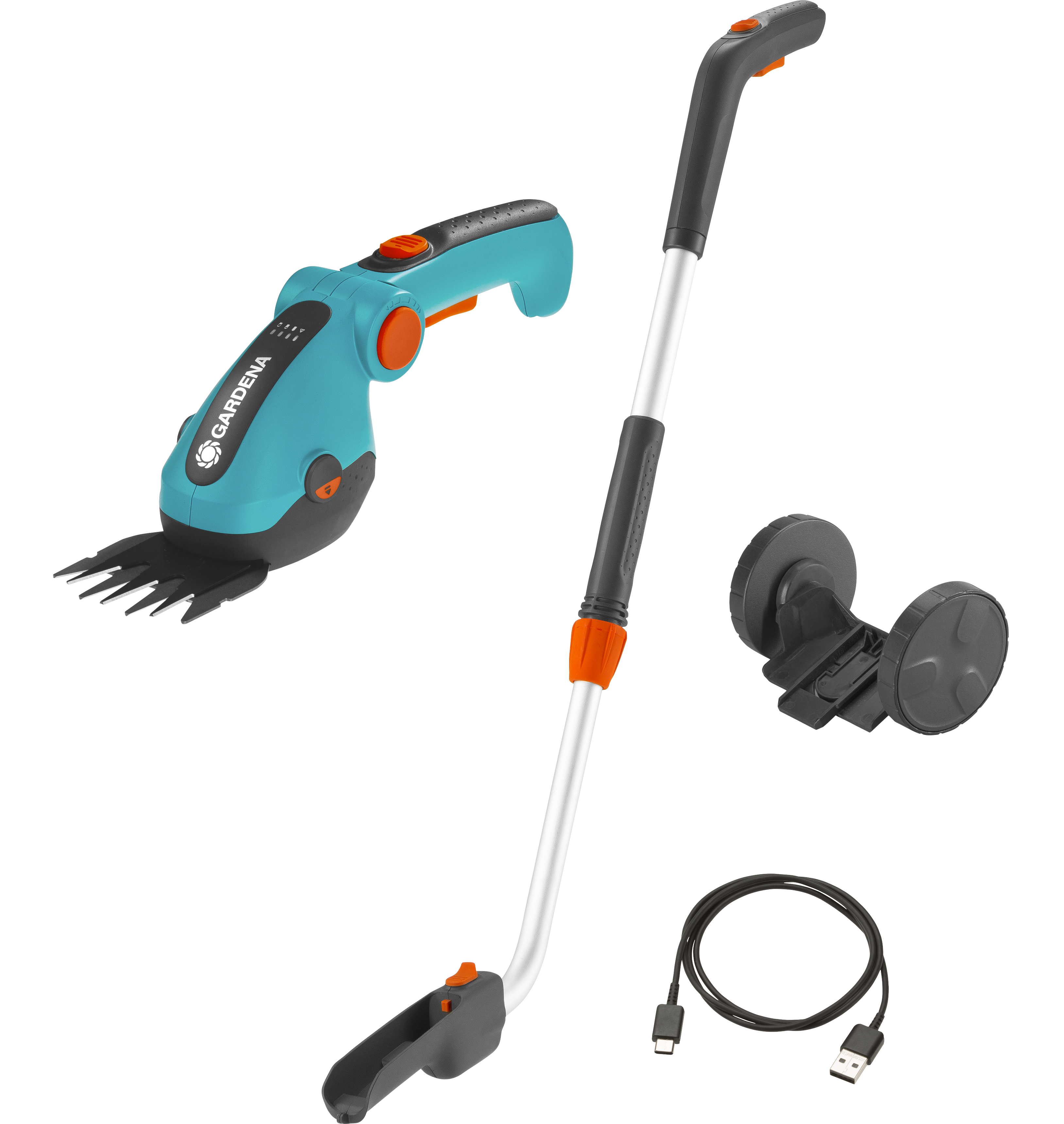 GARDENA Akku-Grasschere ComfortCut Li Set