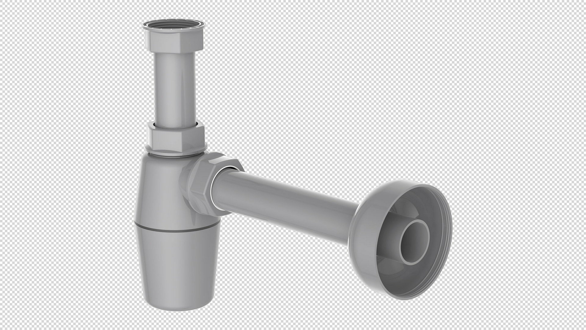 ECO-SAVE KS Flaschensiphon, Grau, 1 1/4'' x 32 mm