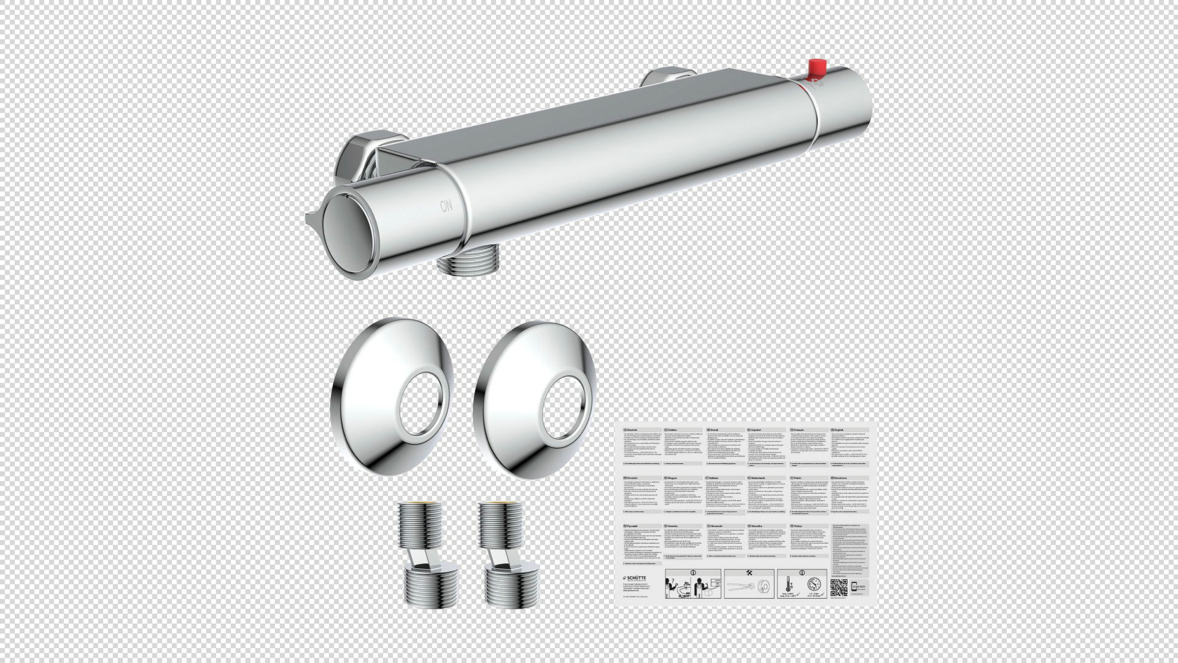 VICO Thermostat Duscharmatur, Chrom