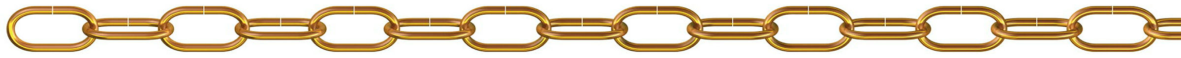 Zierkette, (Serie 80) (Spule) 3 mm Stahl vermessingt, 5 m