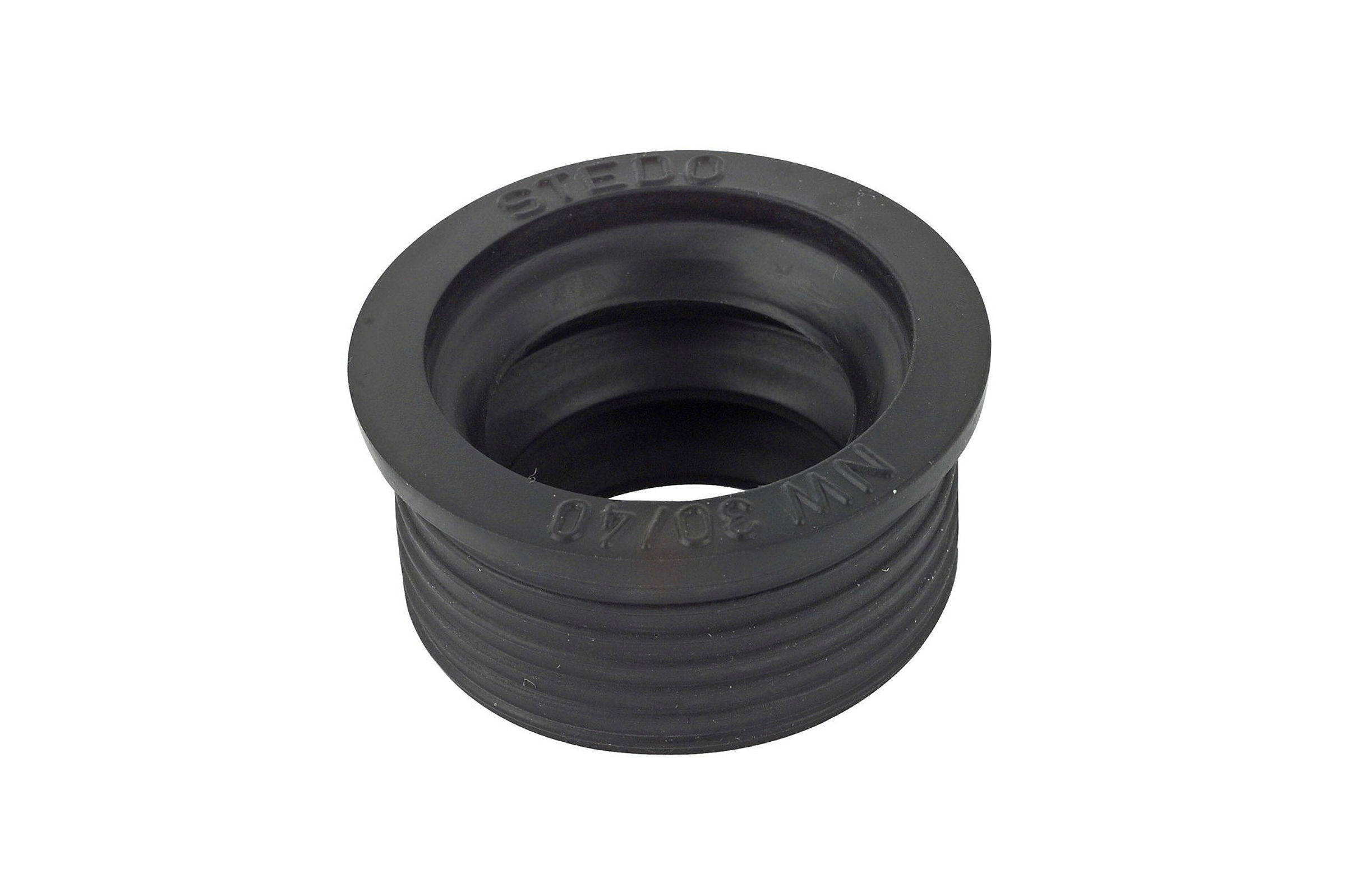 Ablaufverbinder kurz, Gummi, 40 mm x 30 mm, für Siphonabgang