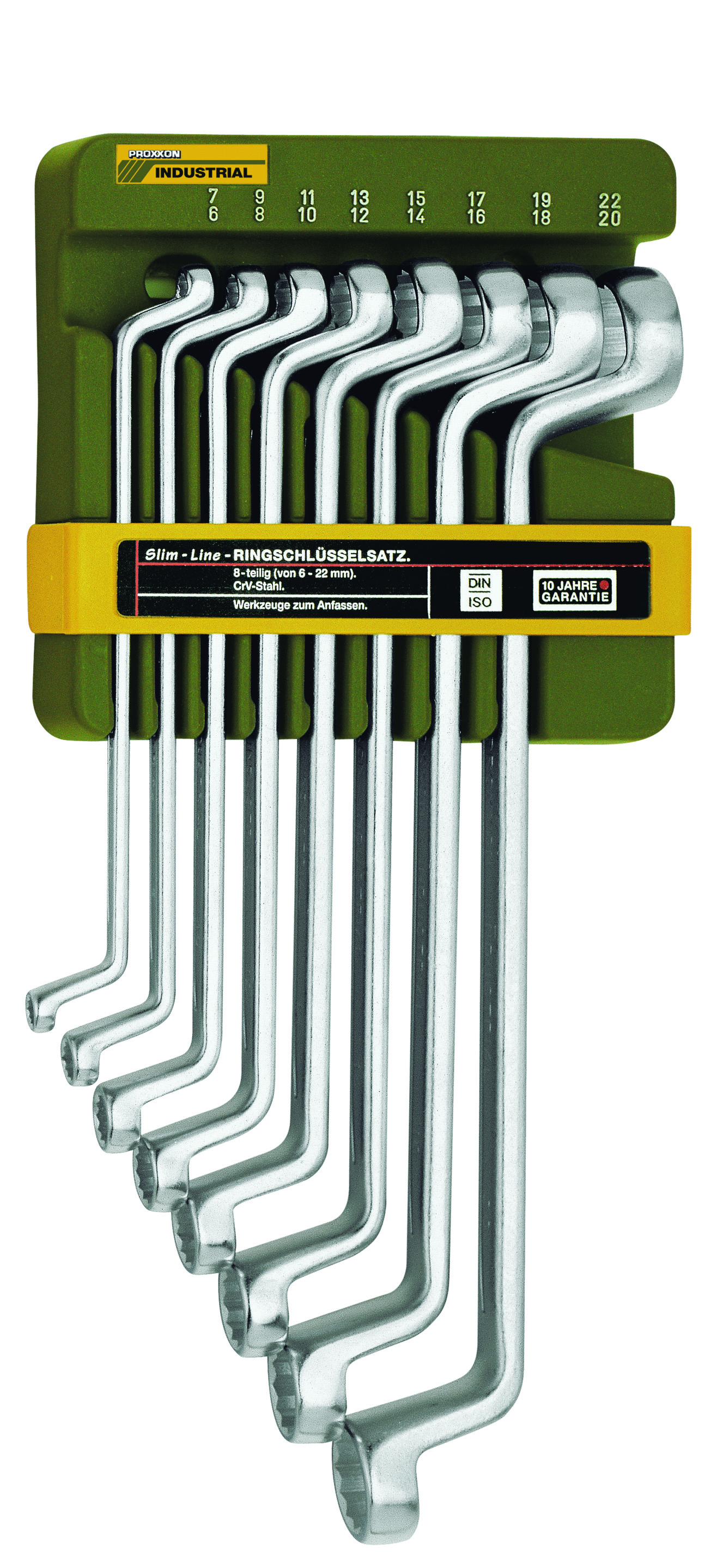 PROXXON-SlimLine Doppelringschlüsselsatz von 6 x 7 bis 20 x 22 mm (8-teilig