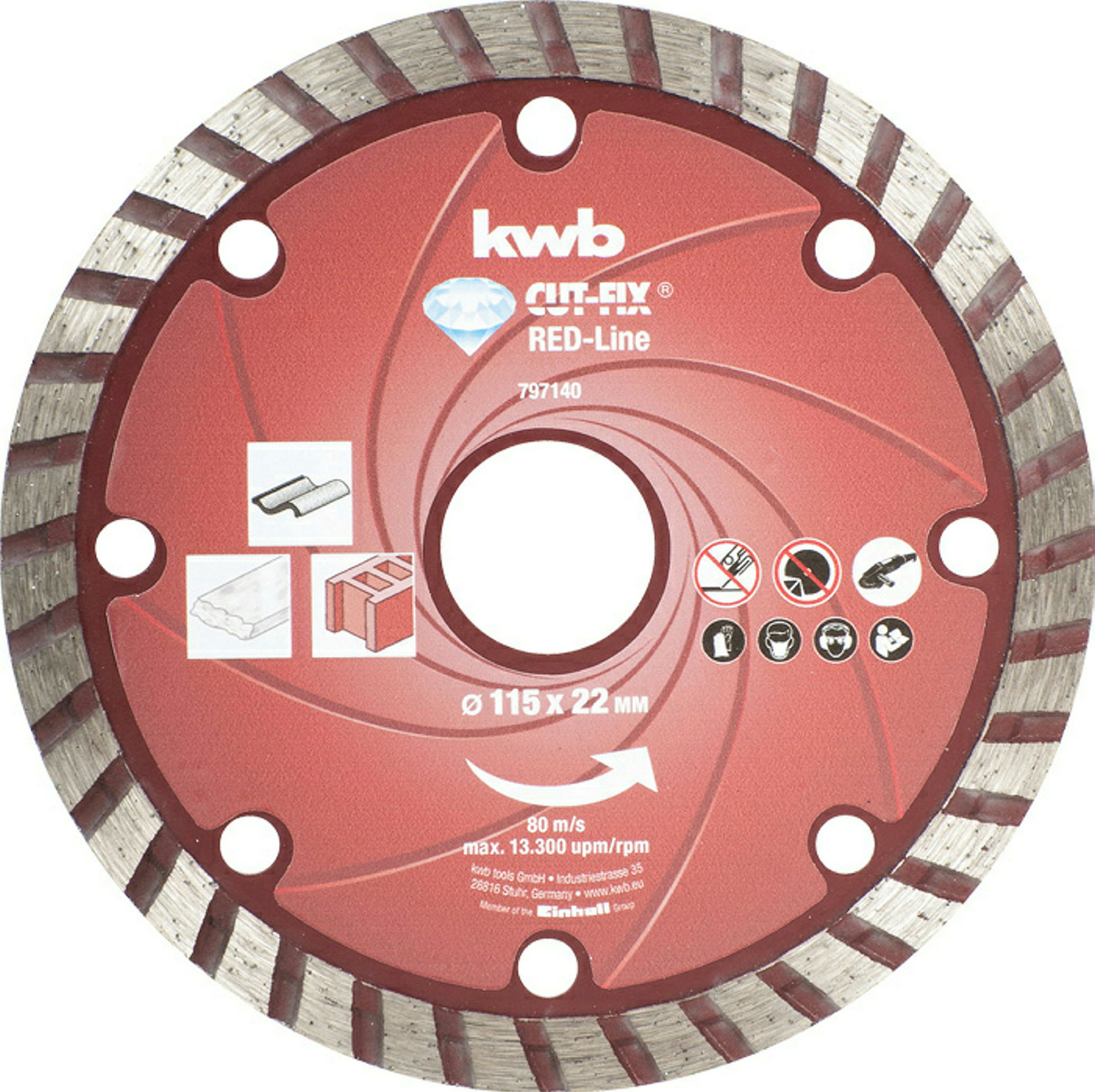 CUT-FIX® Red-Line DIAMANT Trennscheiben, ø 115 mm