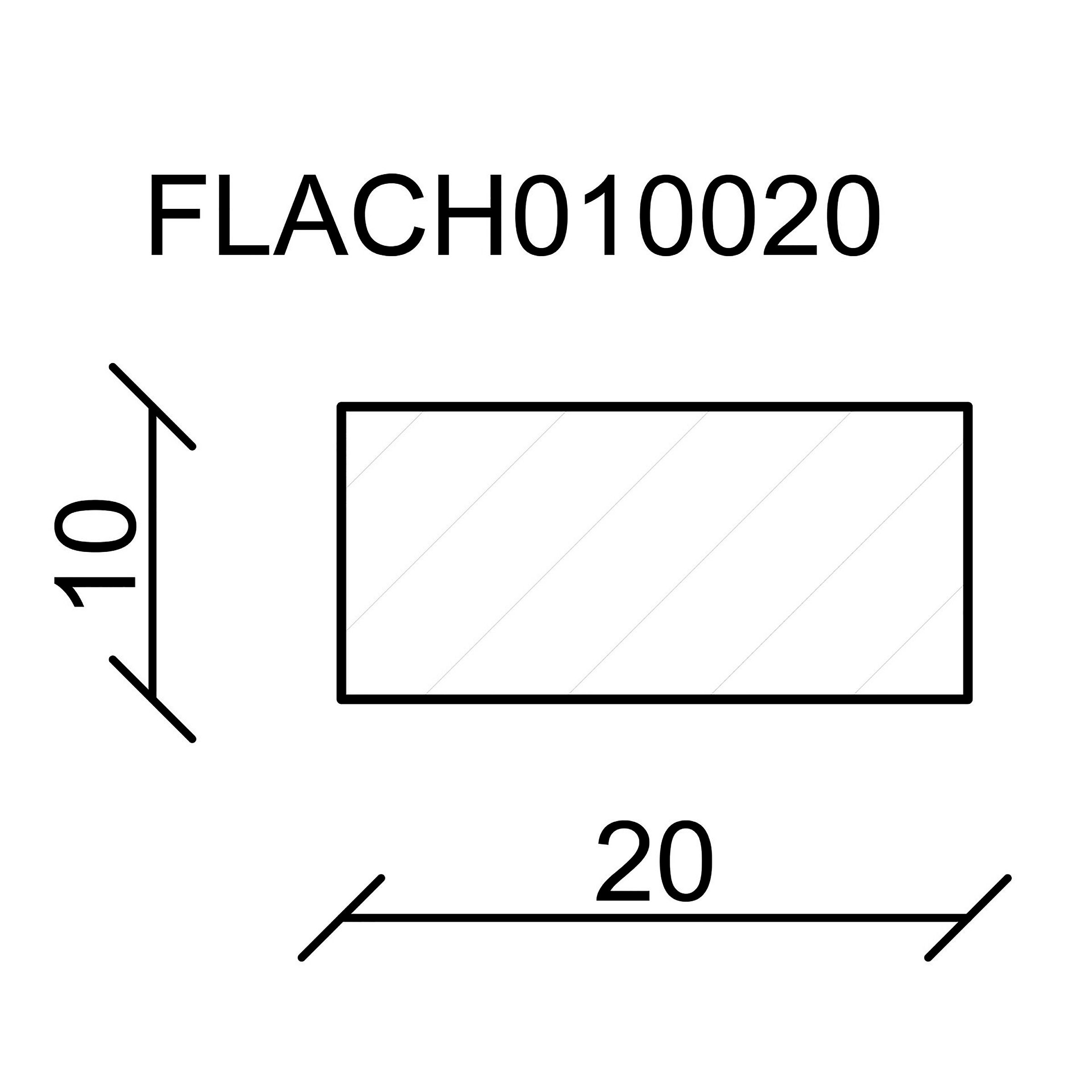 Rechteckleiste Buche 10x20x2100mm roh