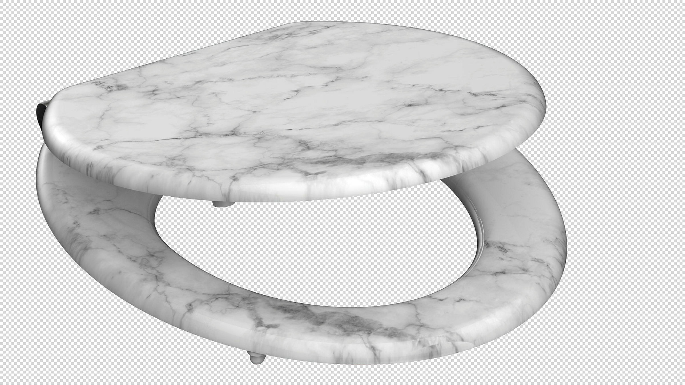 MDF WC-Sitz MARMOR STONE, mit Absenkautomatik