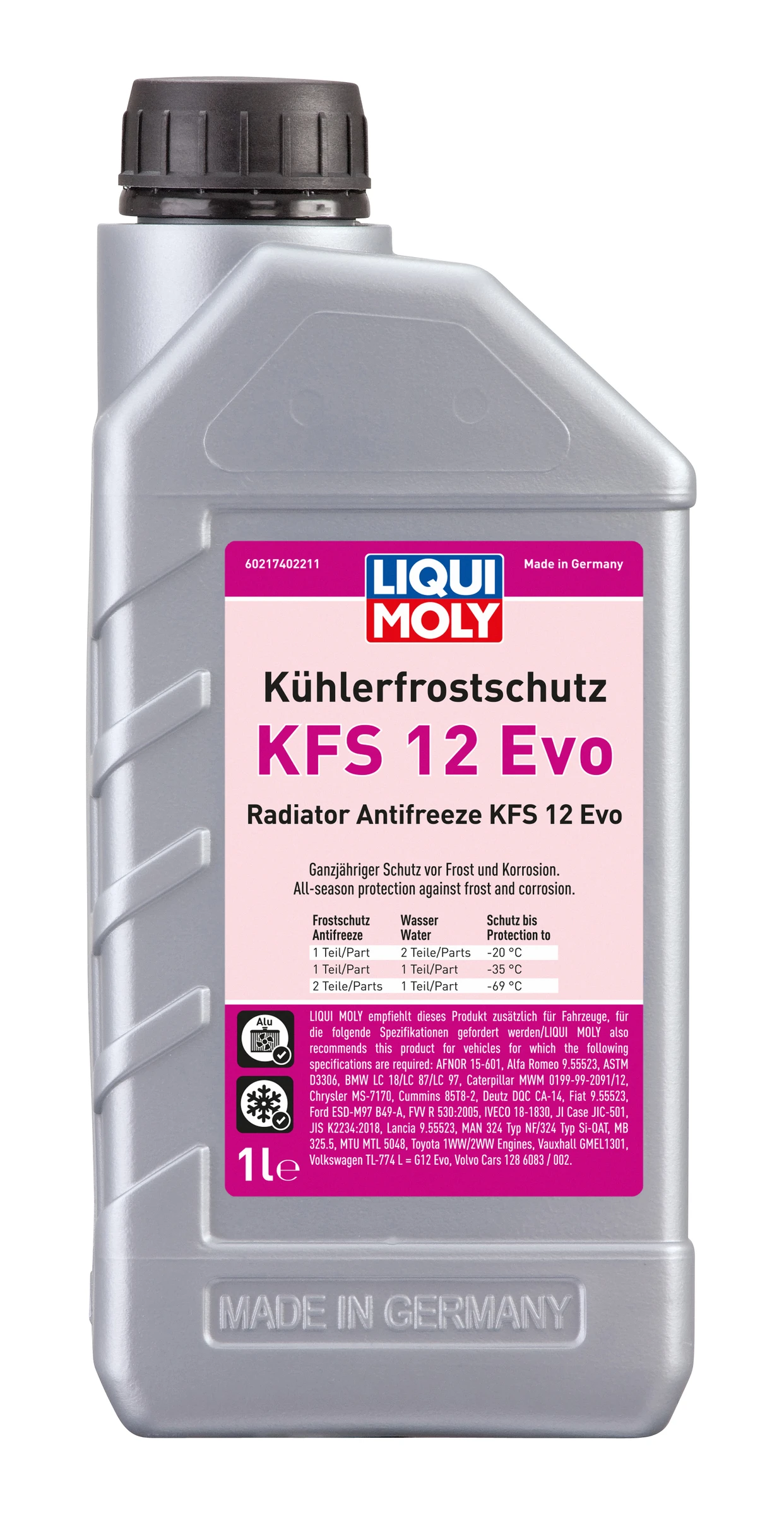 Kühlerfrostschutz KFS12 Evo 1 Liter