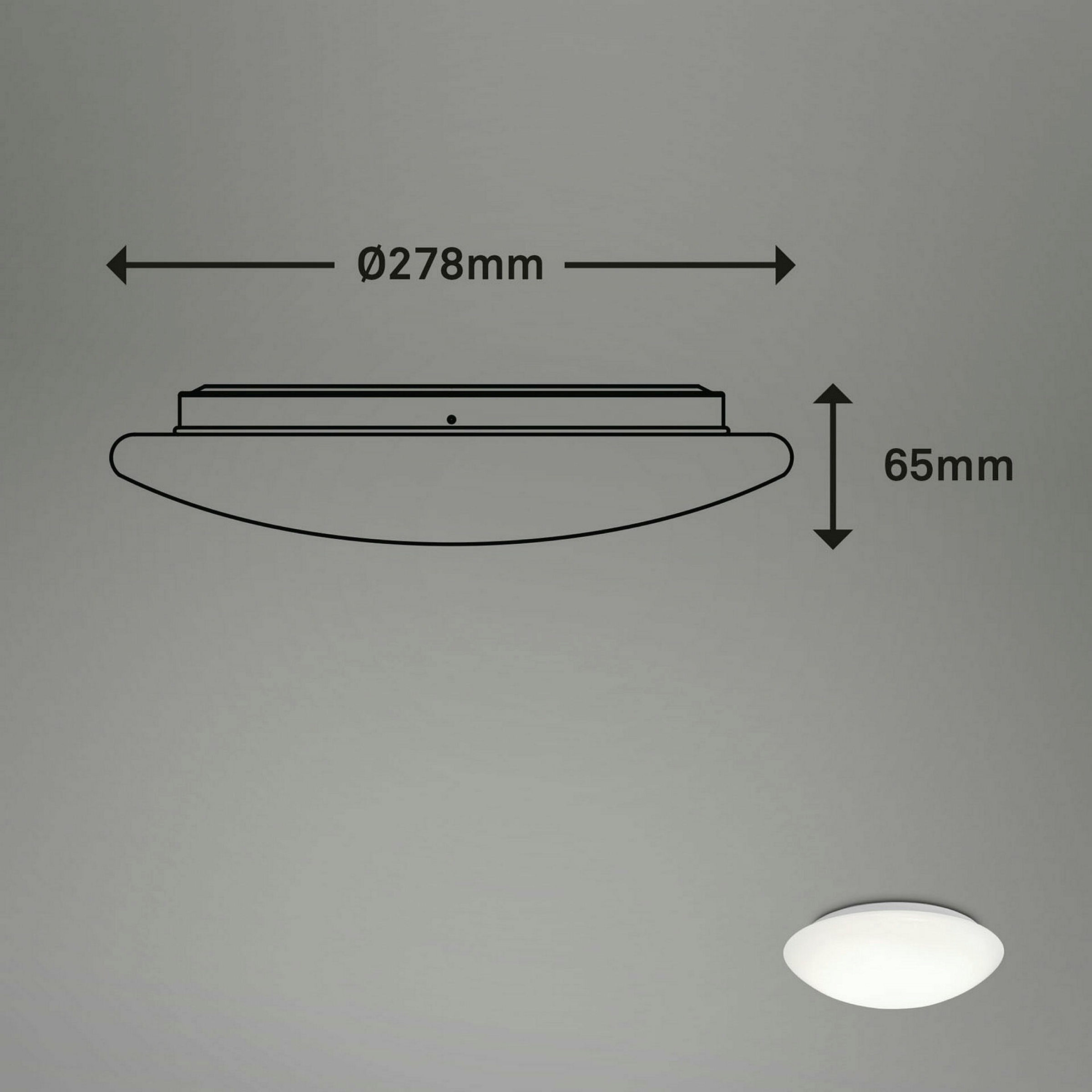 Sensor LED Deckenleuchte, weiß, 1xLED-Platine/15W