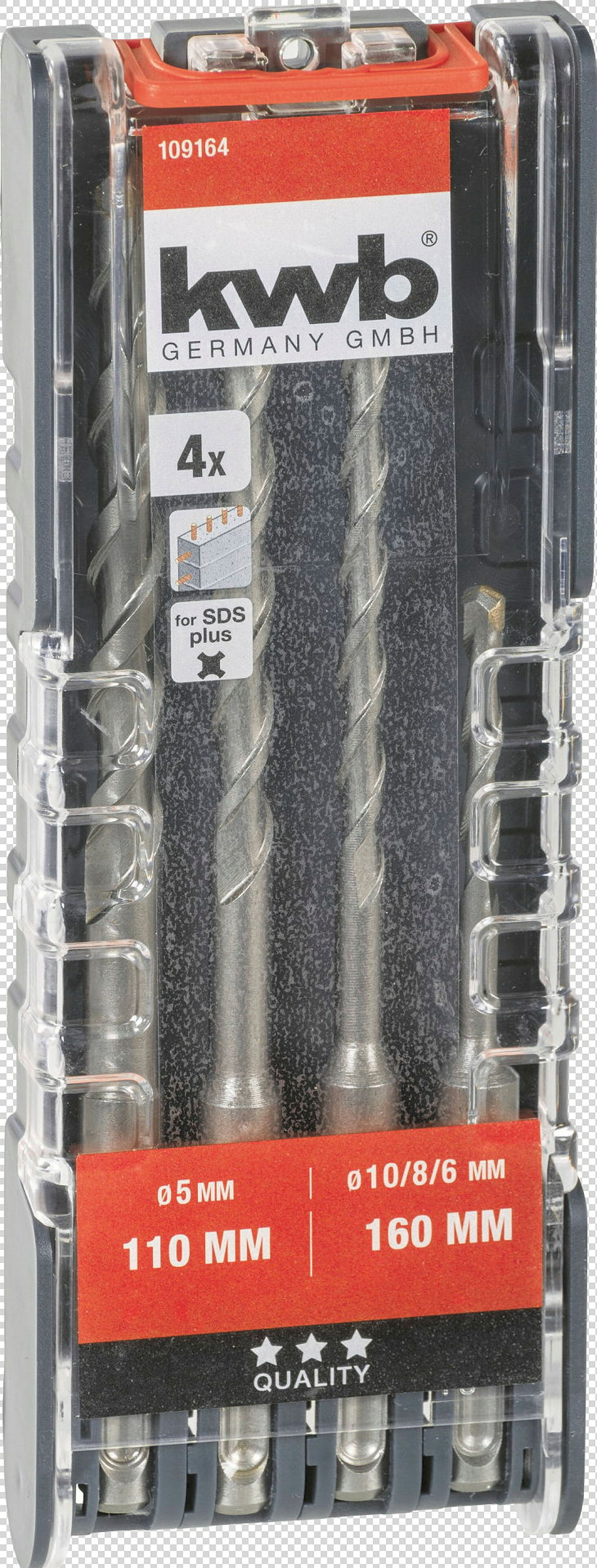 SDS plus Hammerbohrersatz, 4-tlg.