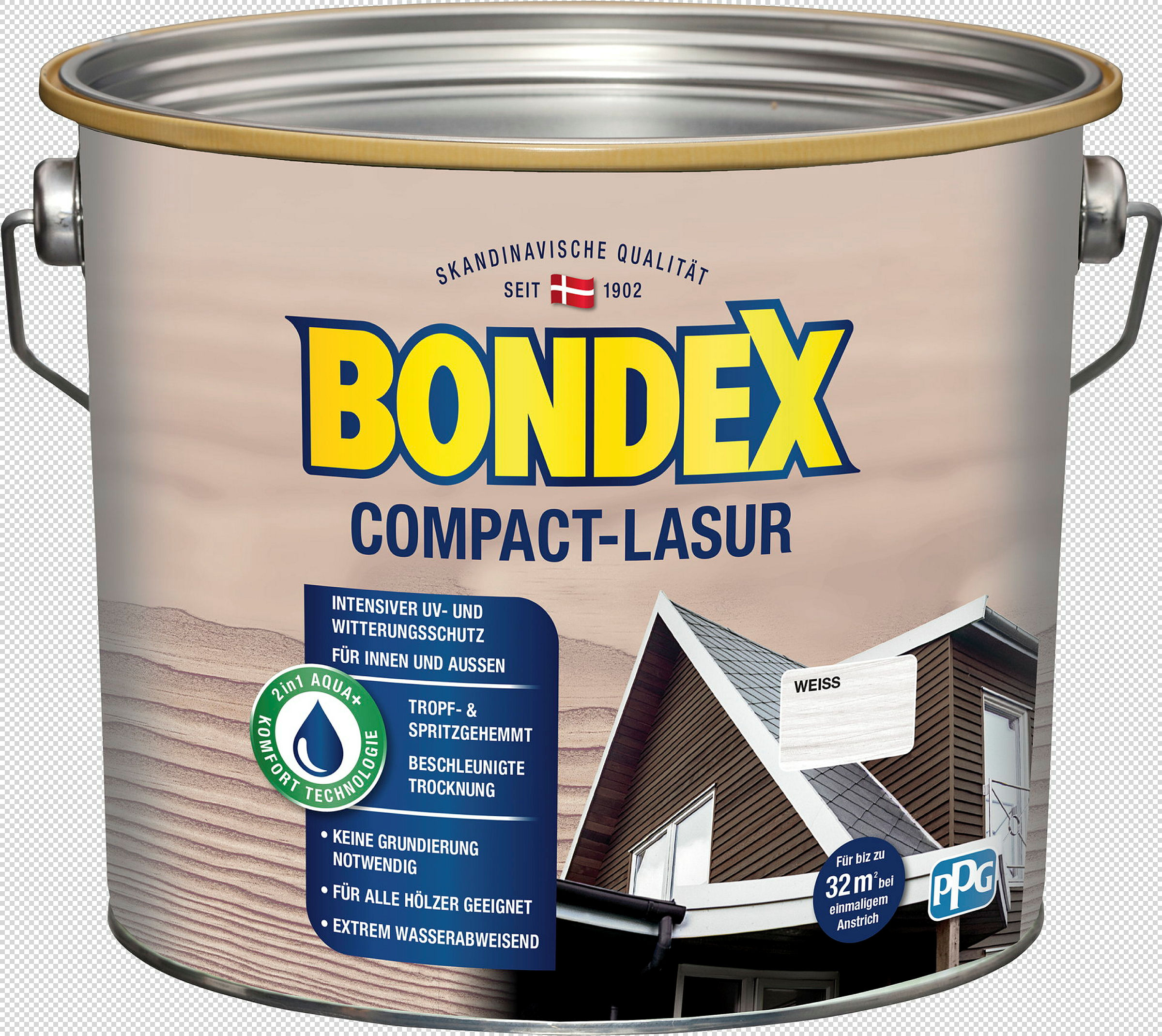 BONDEX Compact Lasur Weiss 2,5l