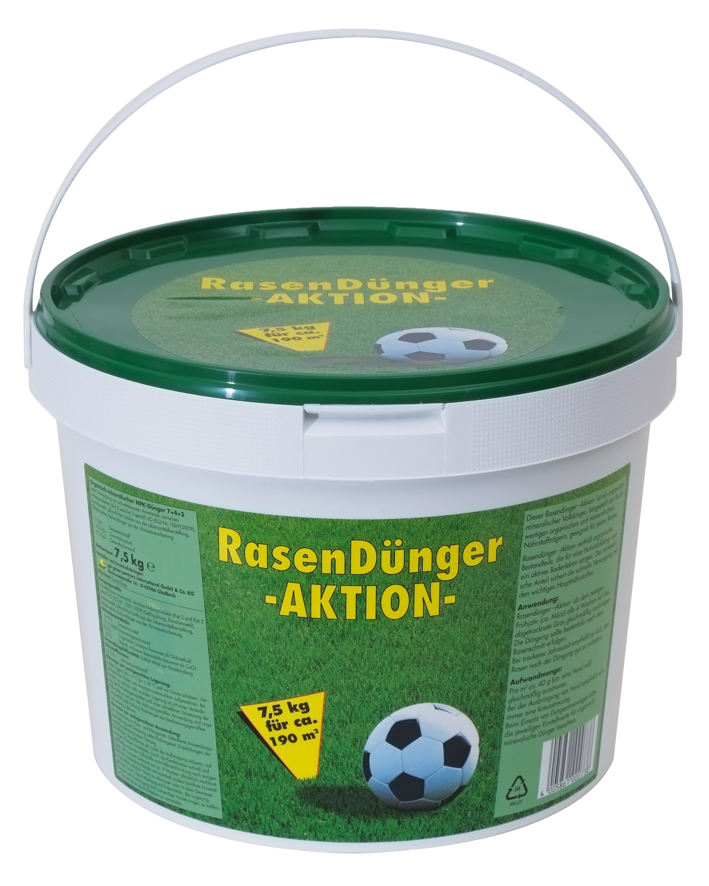 Rasendünger - Aktion - 7,5 kg im Eimer