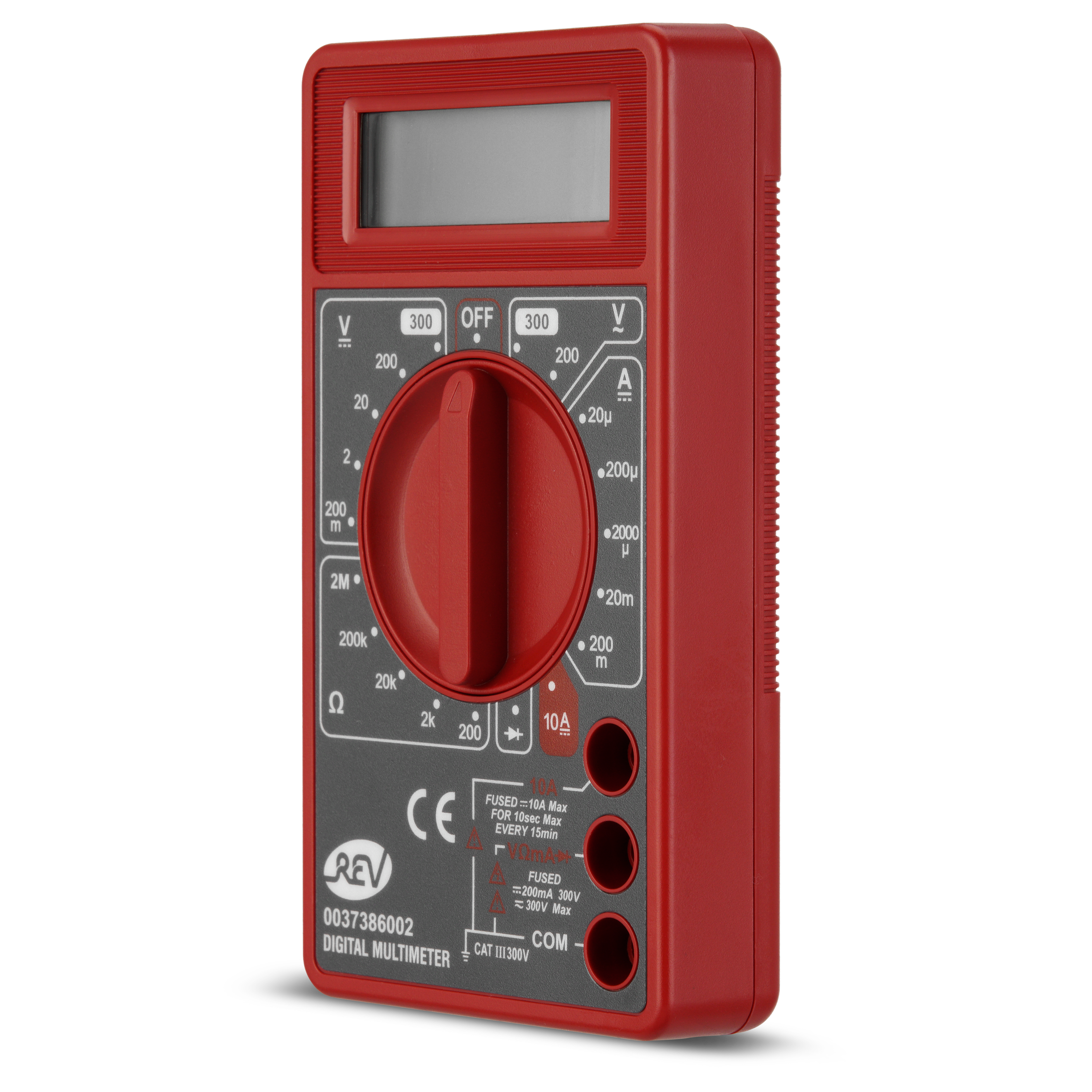 Vielfachmessgerät digital Basic schwarz/rot