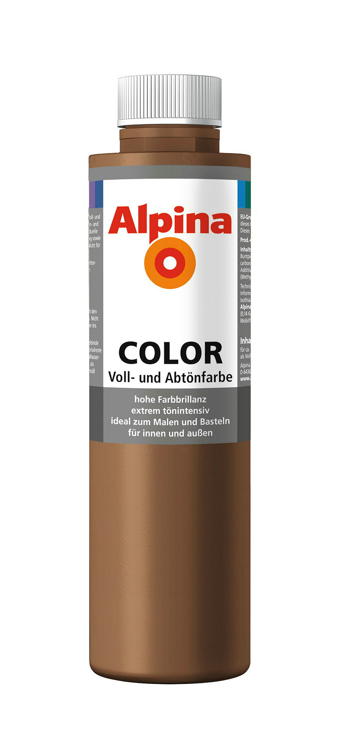 Alpina COLOR Voll- und Abtönfarbe Candy Brown 750ml seidenmatt