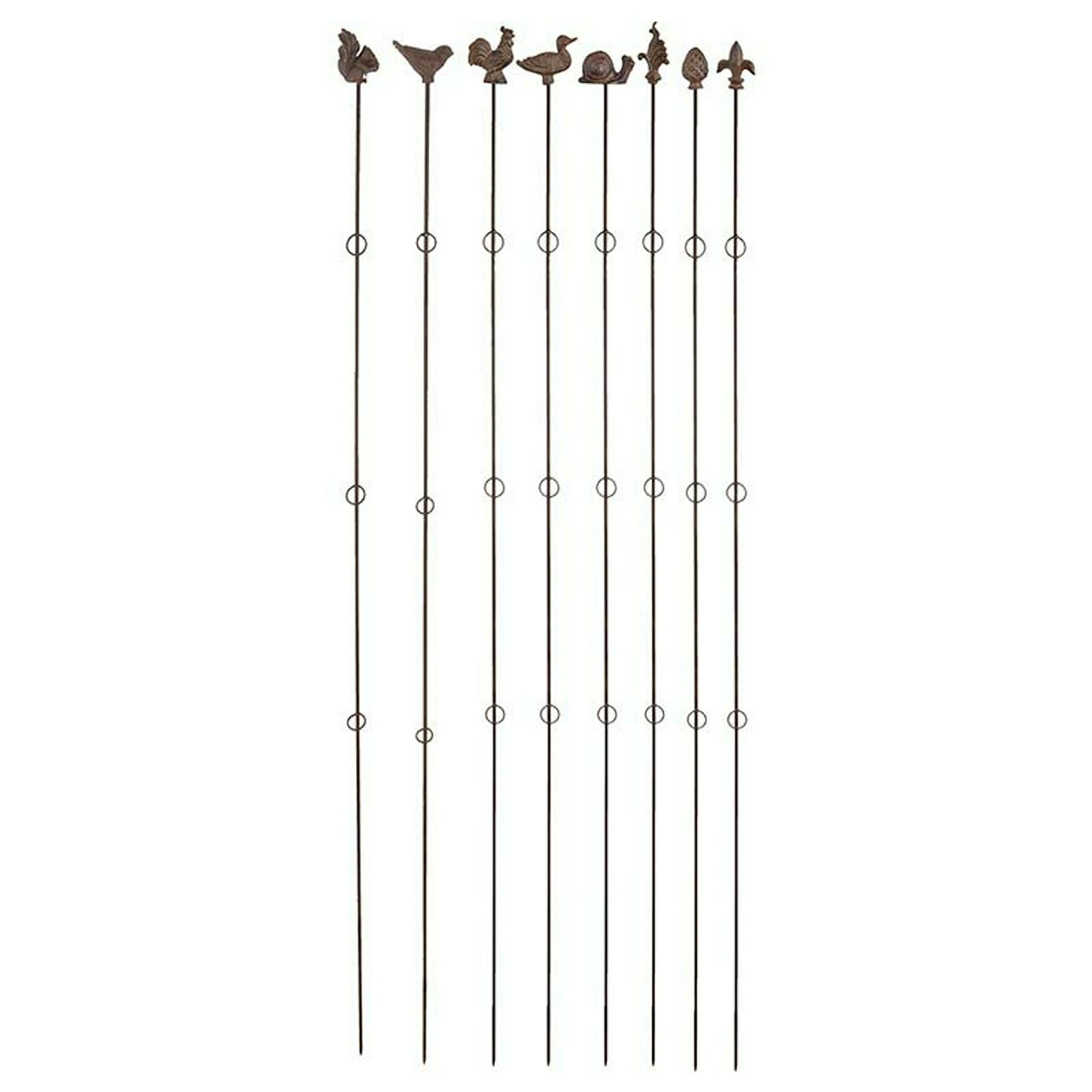 Guß-Pflanzstäbe 175cm gerade braun