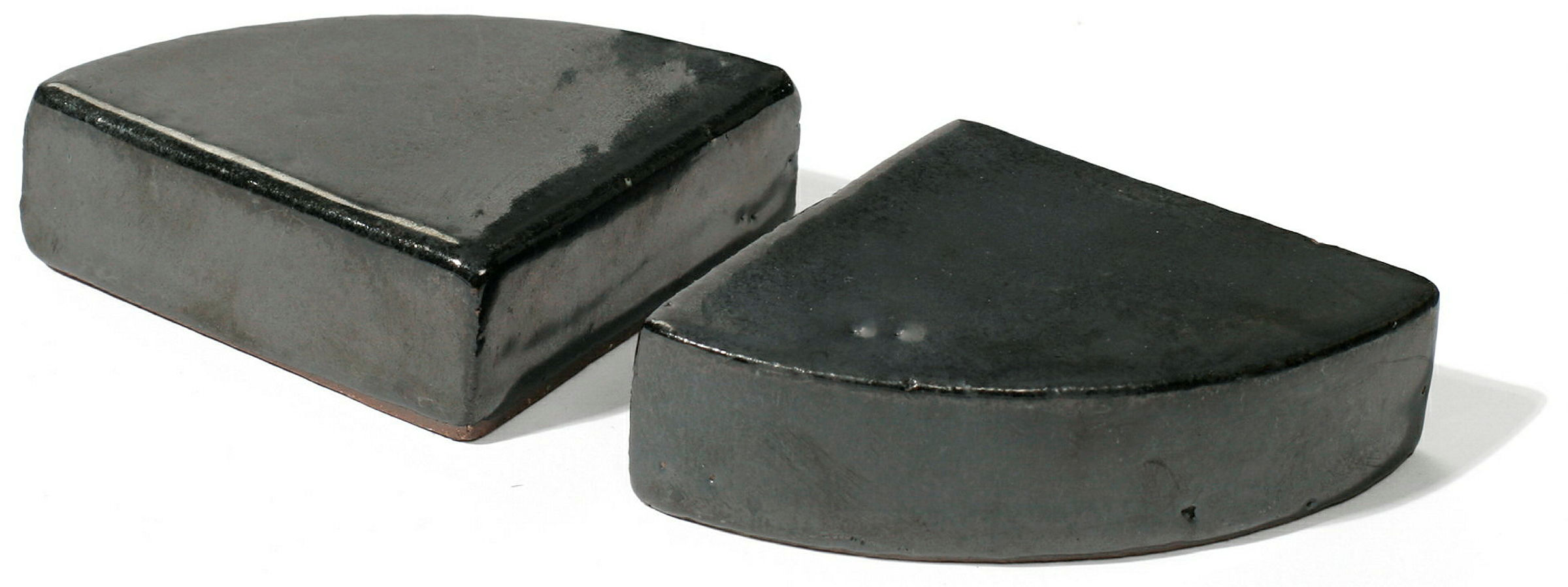 Fuß Dreieck graphit glas. 5cm