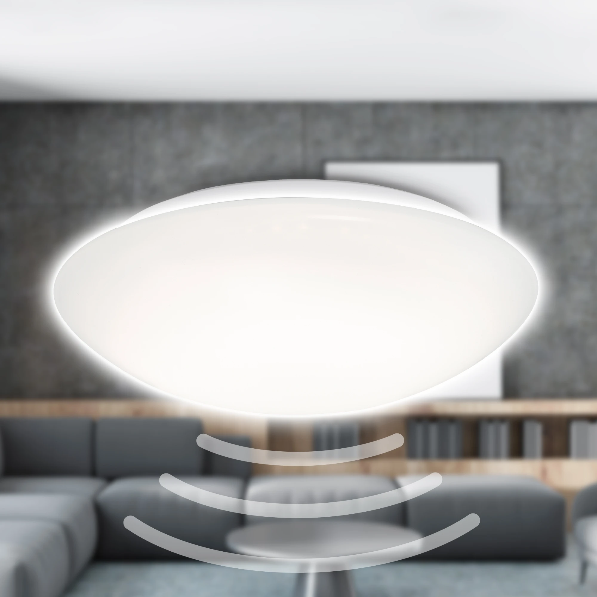 Sensor LED Deckenleuchte, weiß, 1xLED-Platine/15W