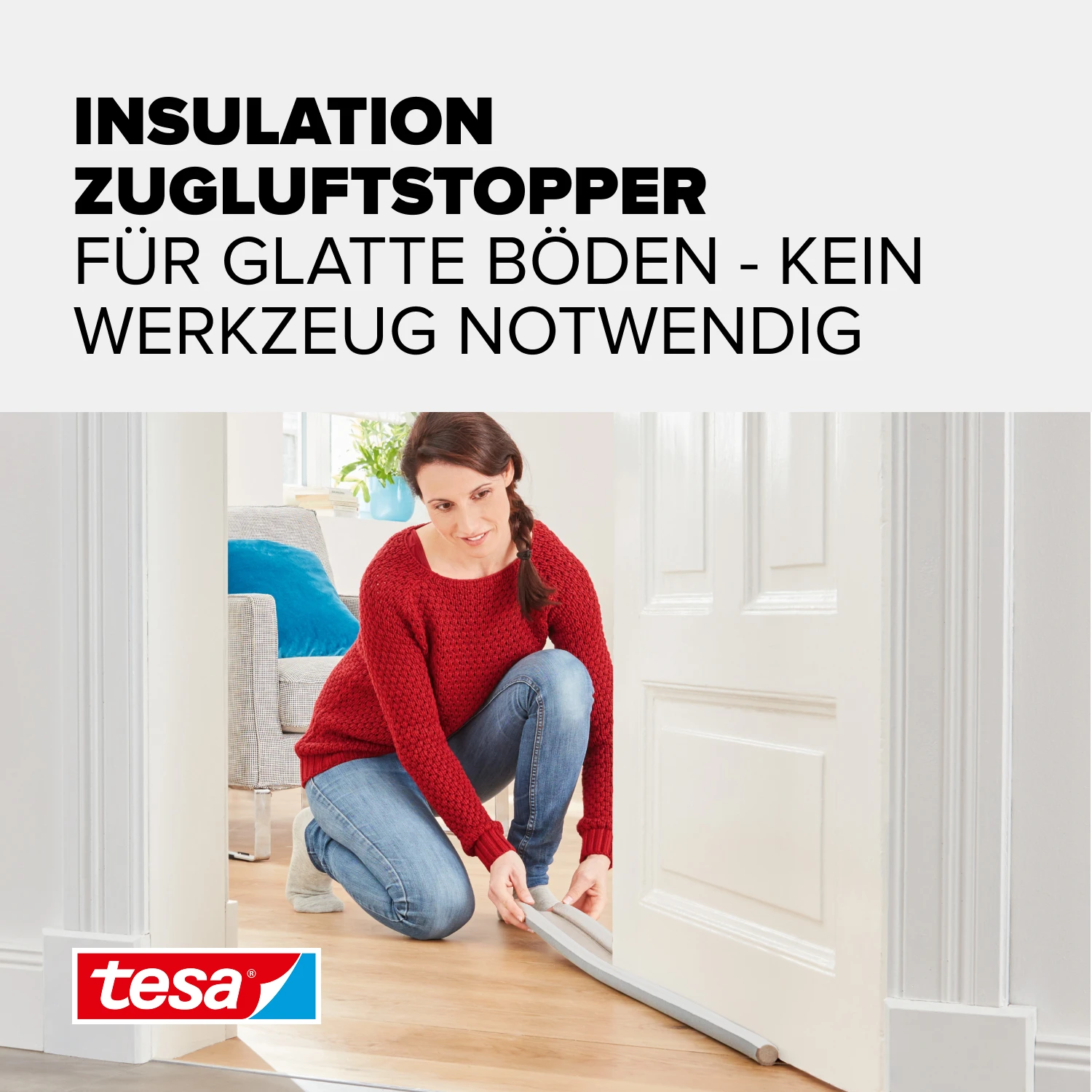 tesamoll®l® Türbodendoppeldichtung weiss, 95cm:25mm