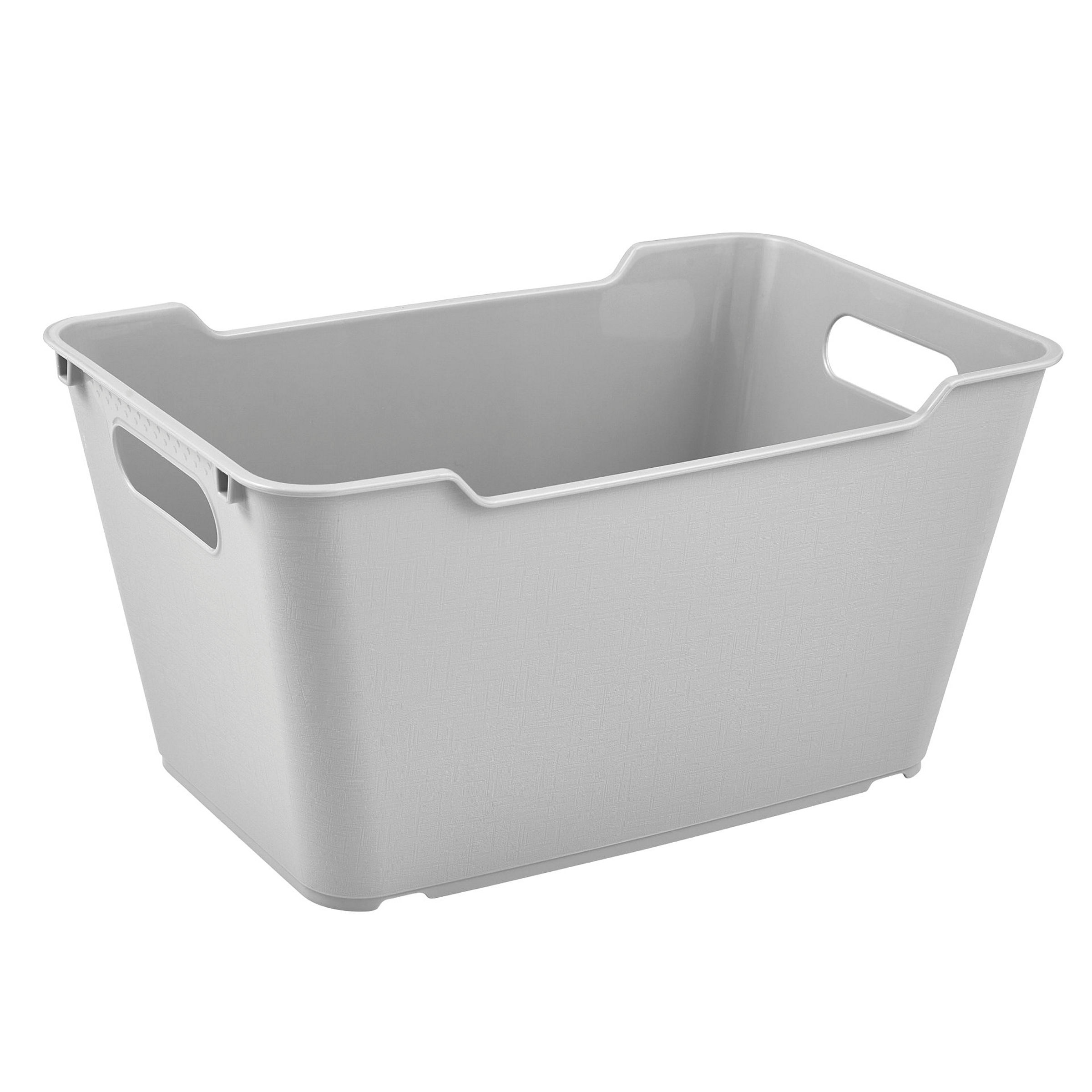 keeeper Aufbewahrungsbox, Strukturierte Oberfläche, 6 l, Lotta, Grau