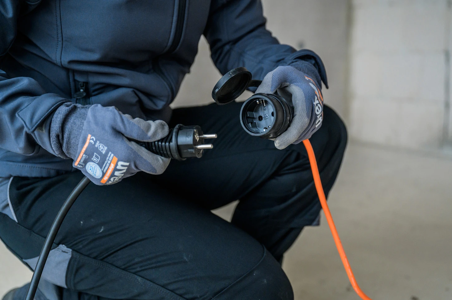BREMAXX Verlängerungskabel IP44 10m AT-N05V3V3-F 3G15 orange