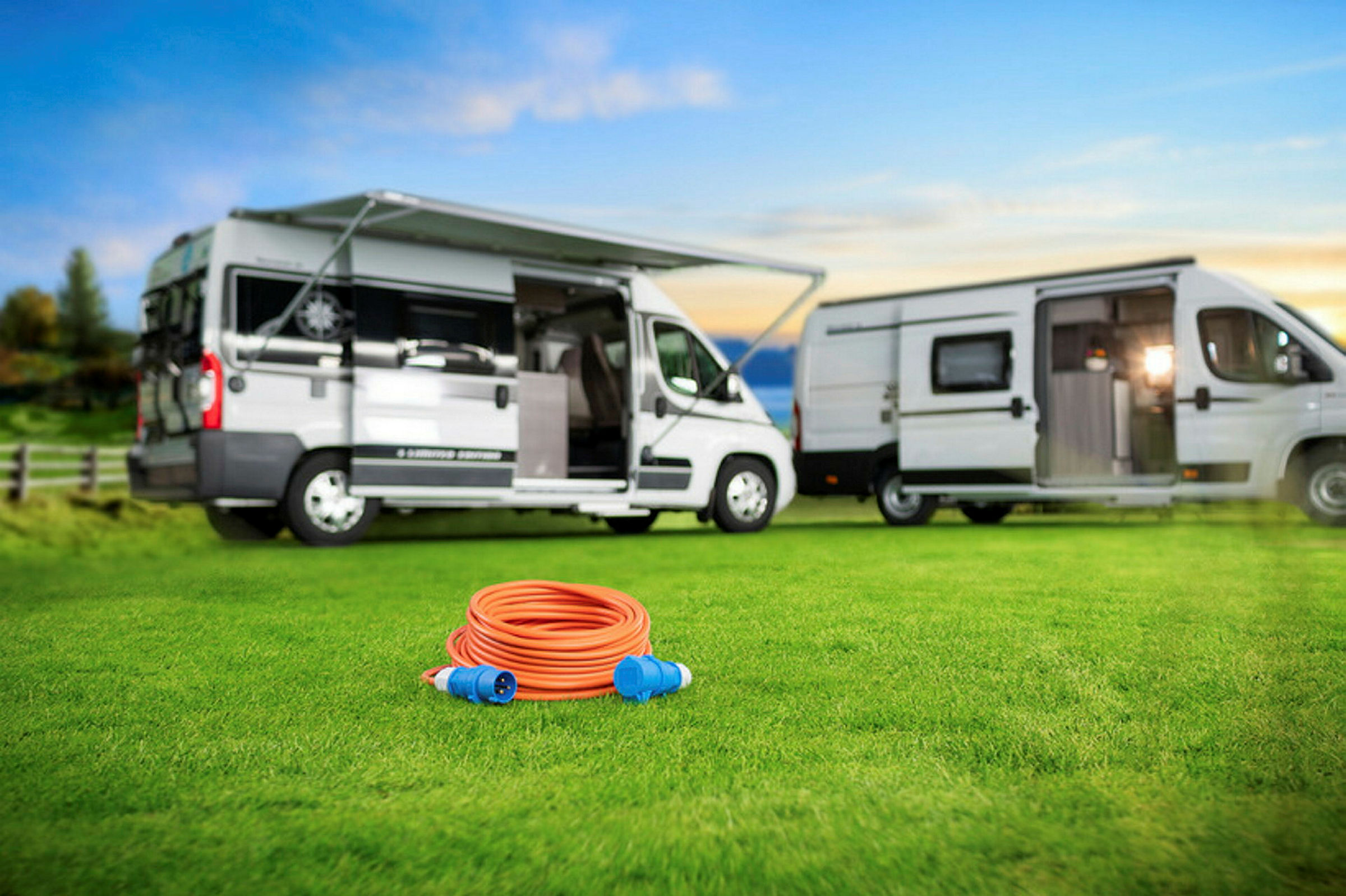 Verlängerungskabel 25m CEE230V/16A IP44 H07RN-F3G2.5 orange, Stecker&Kuppl.