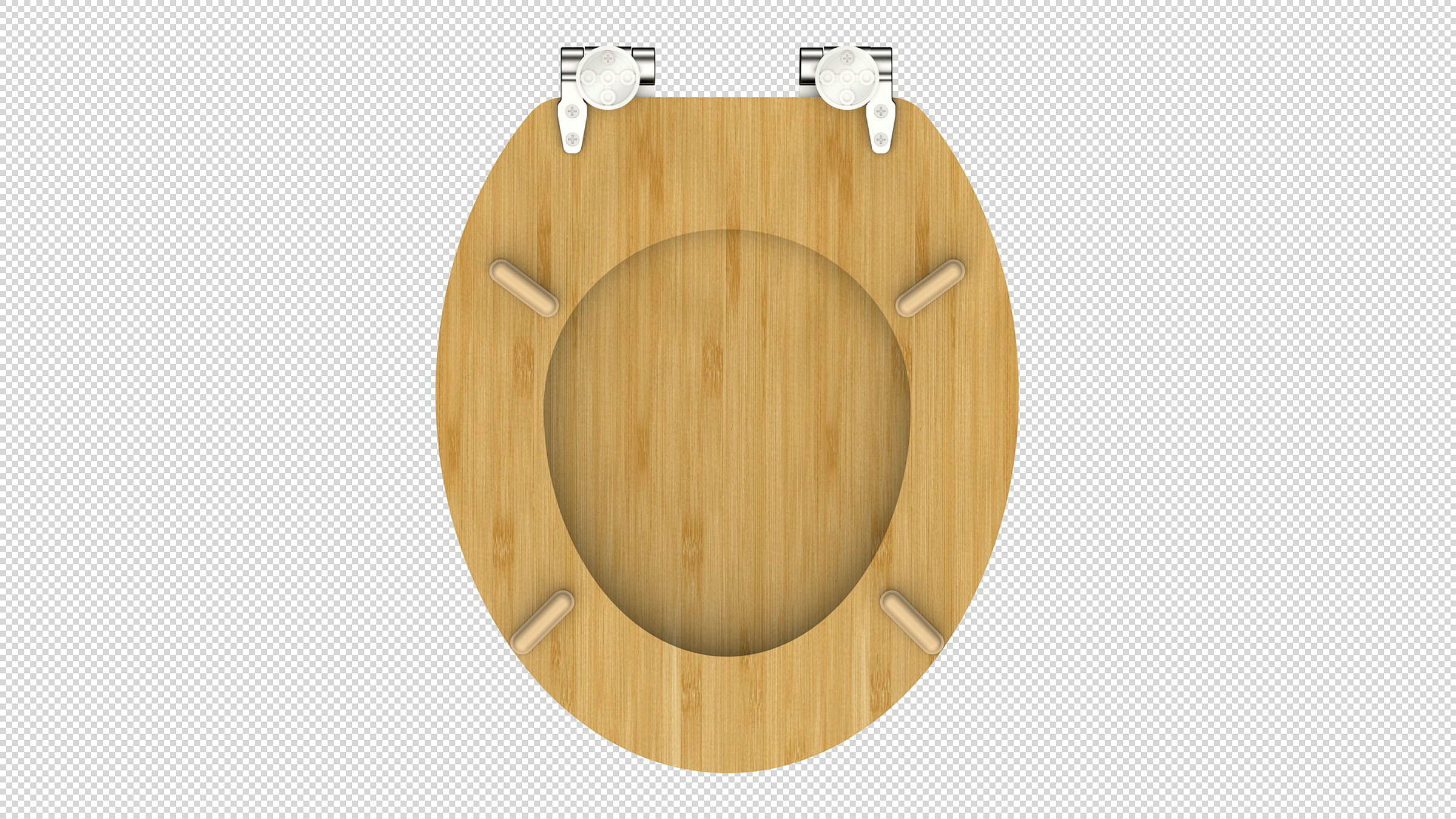 WC-Sitz NATURAL BAMBOO, Bambus, mit Absenkautomatik