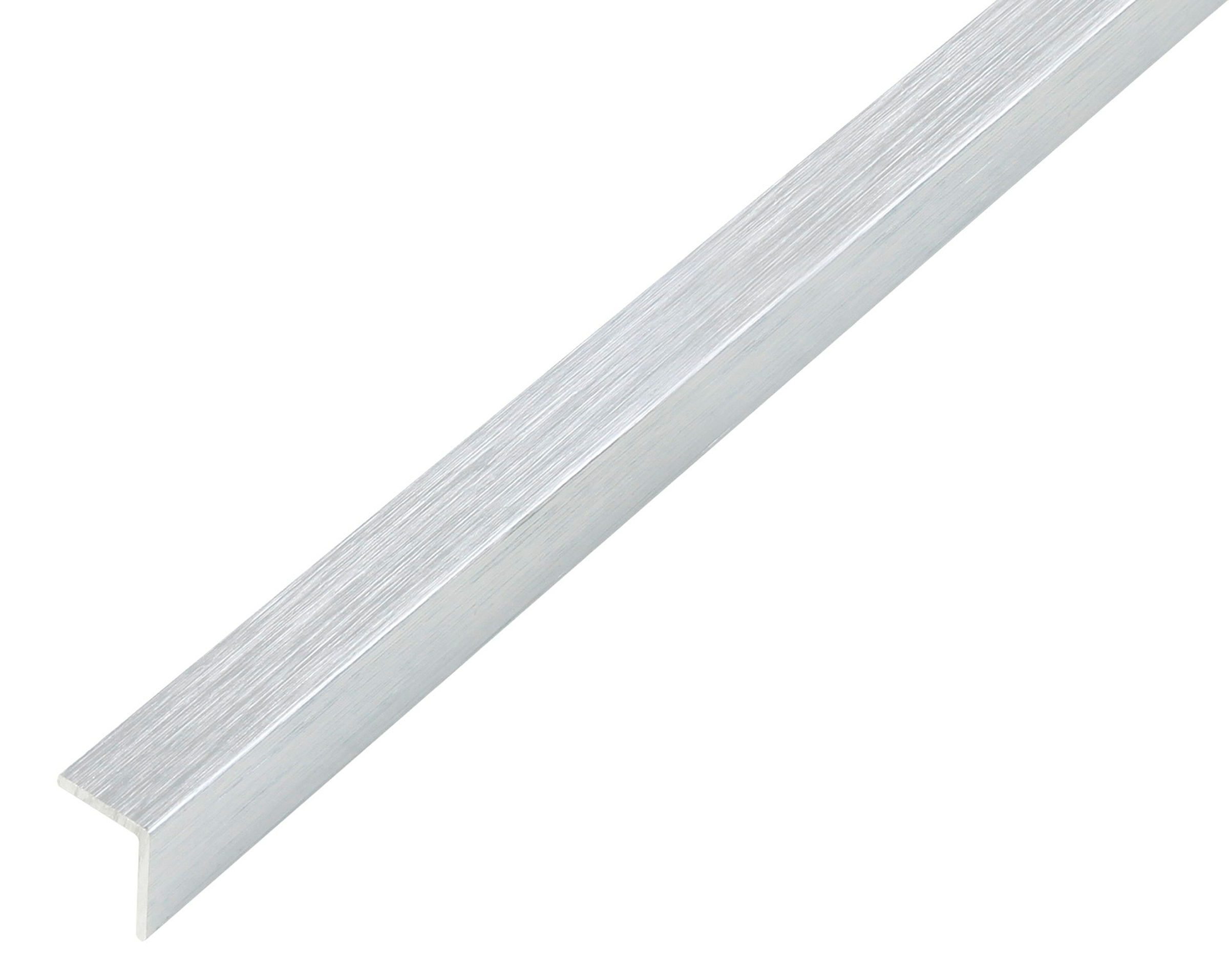 Winkelprofil selbstklebend 1m20x20 edelstahldesign hell