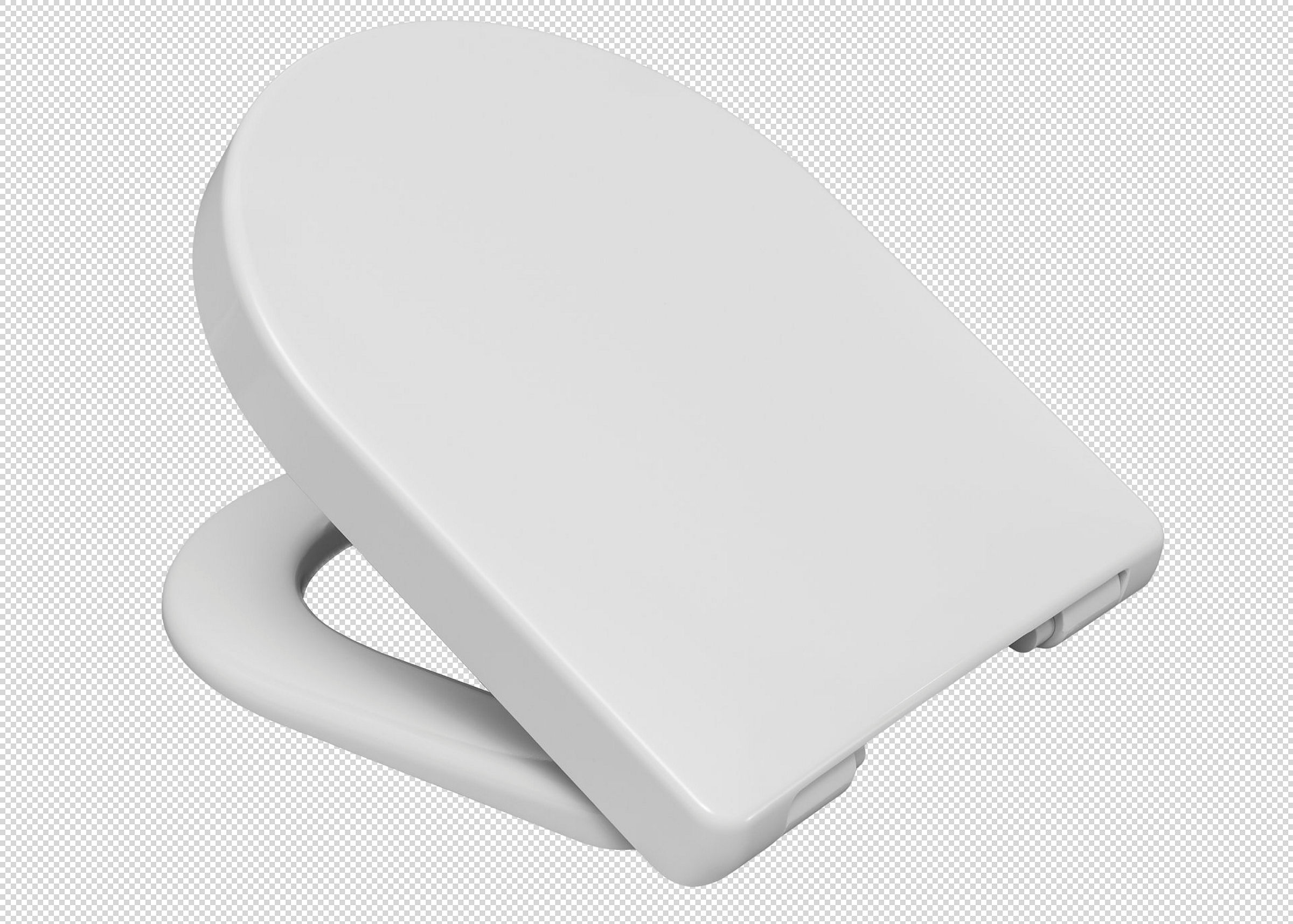 Duroplast WC-Sitz WHITE, D-Form, PRO 2, mit Absenkautomatik und Schnellvers
