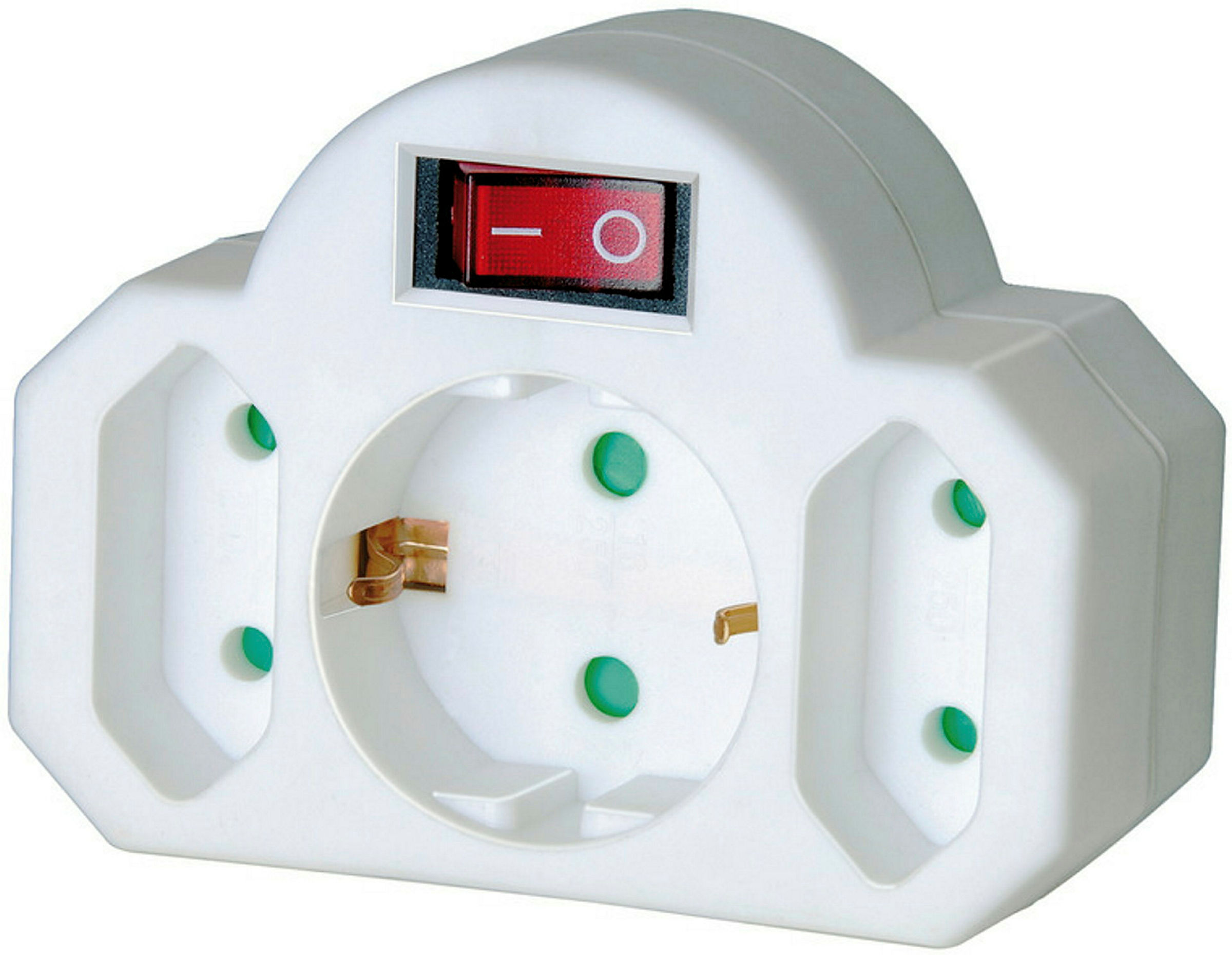 Adapter-Schutzkontakt/Euro-Steckdose Schalter u.Kinderschutz