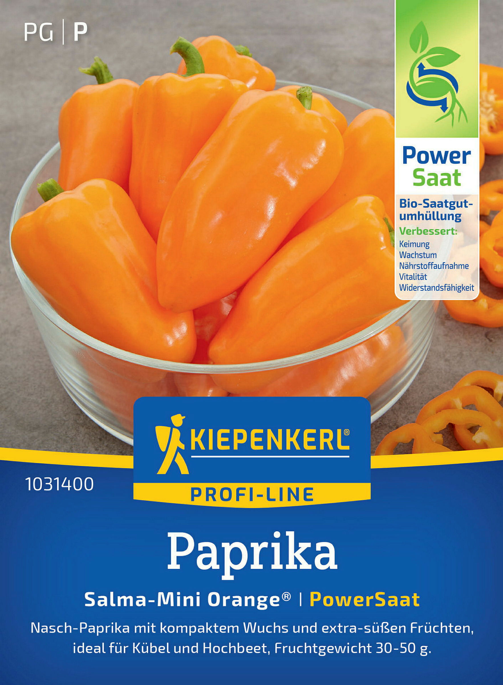 Kiepenkerl Paprika Salma-Mini Orange®, F1, PowerSaat