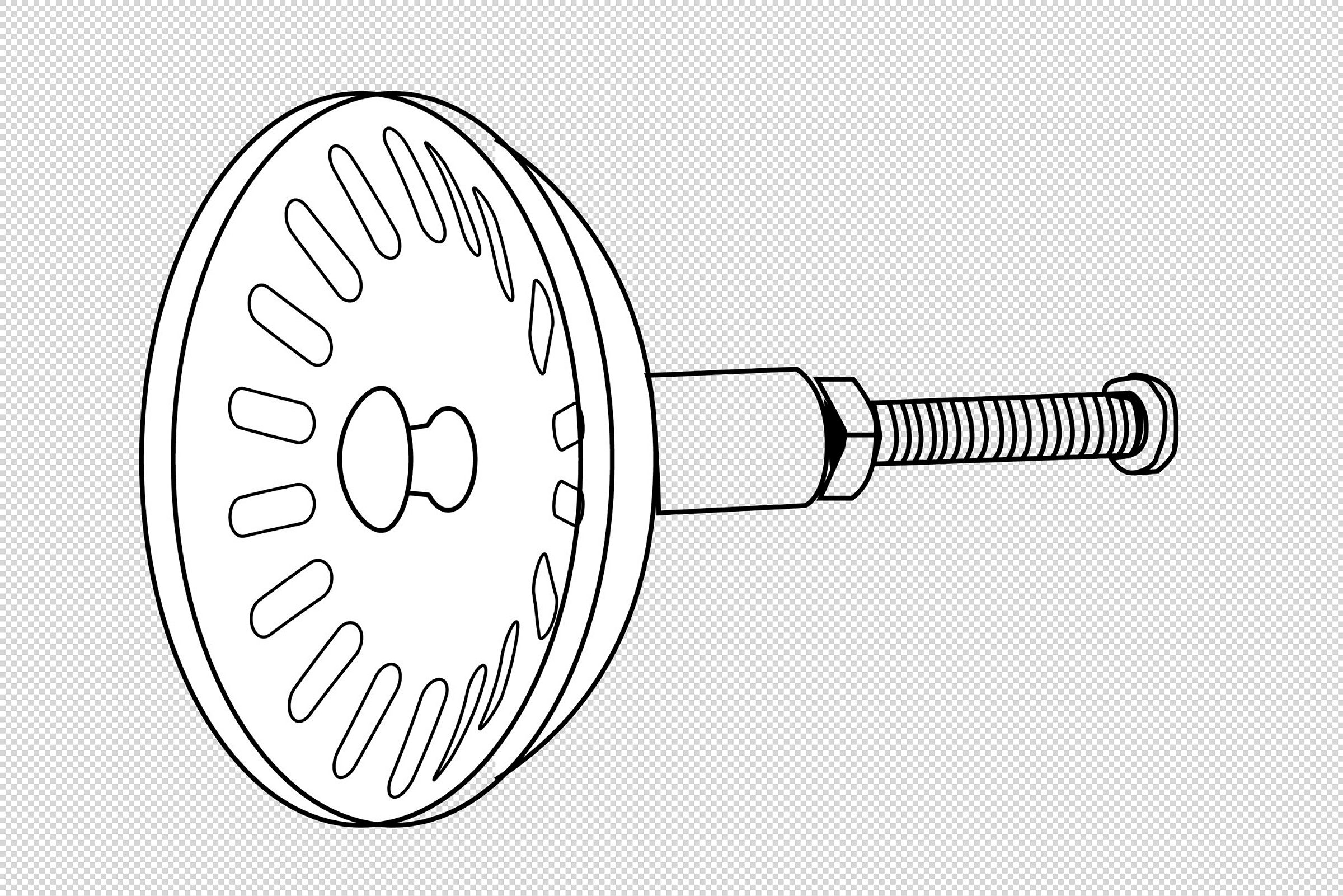 Ersatz-Sieb, Edelstahl, Ø 81 mm, für Korbventil Ø 114 mm, mit Schraube