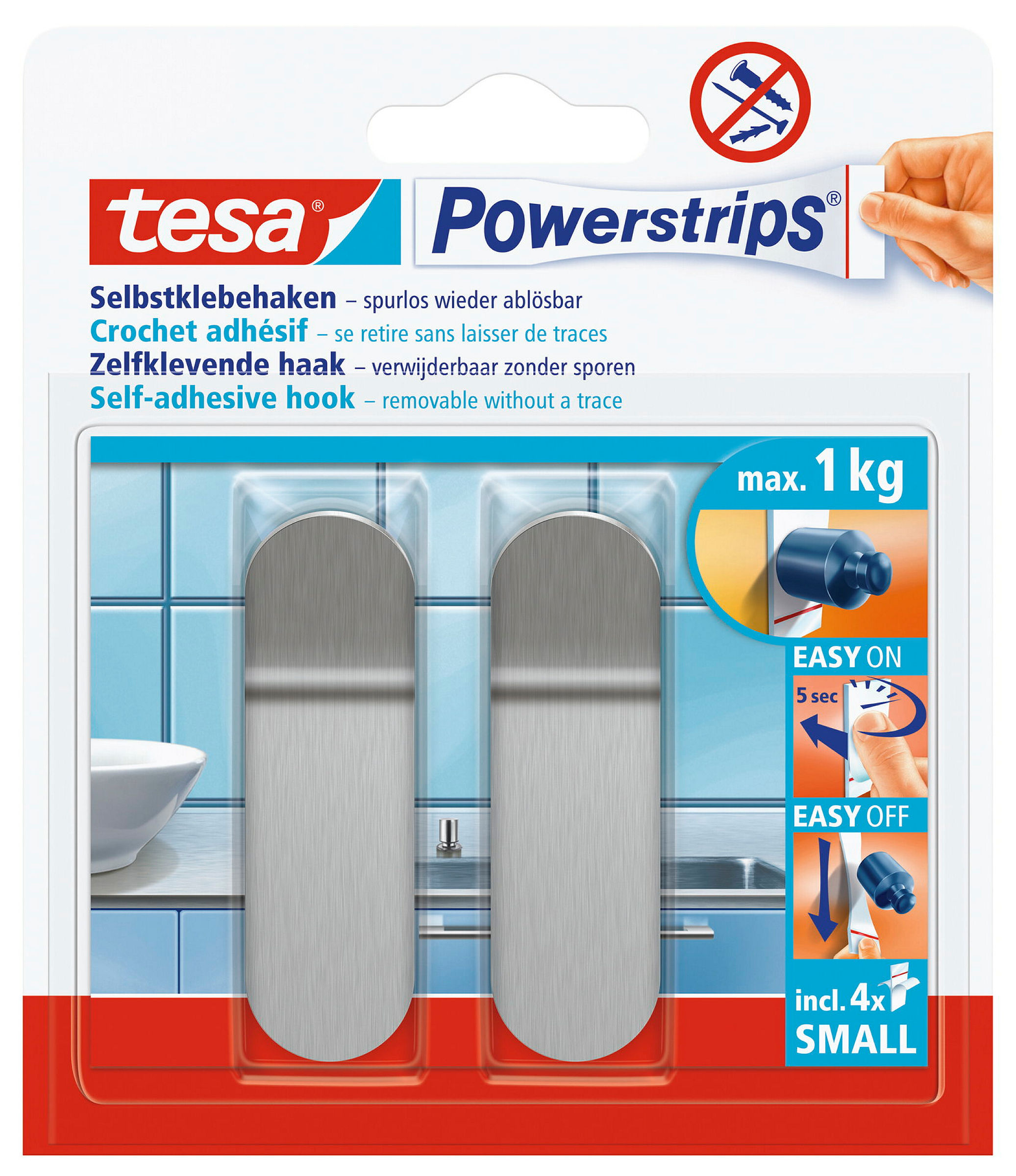 tesa Powerstrips® Haken Small Metall