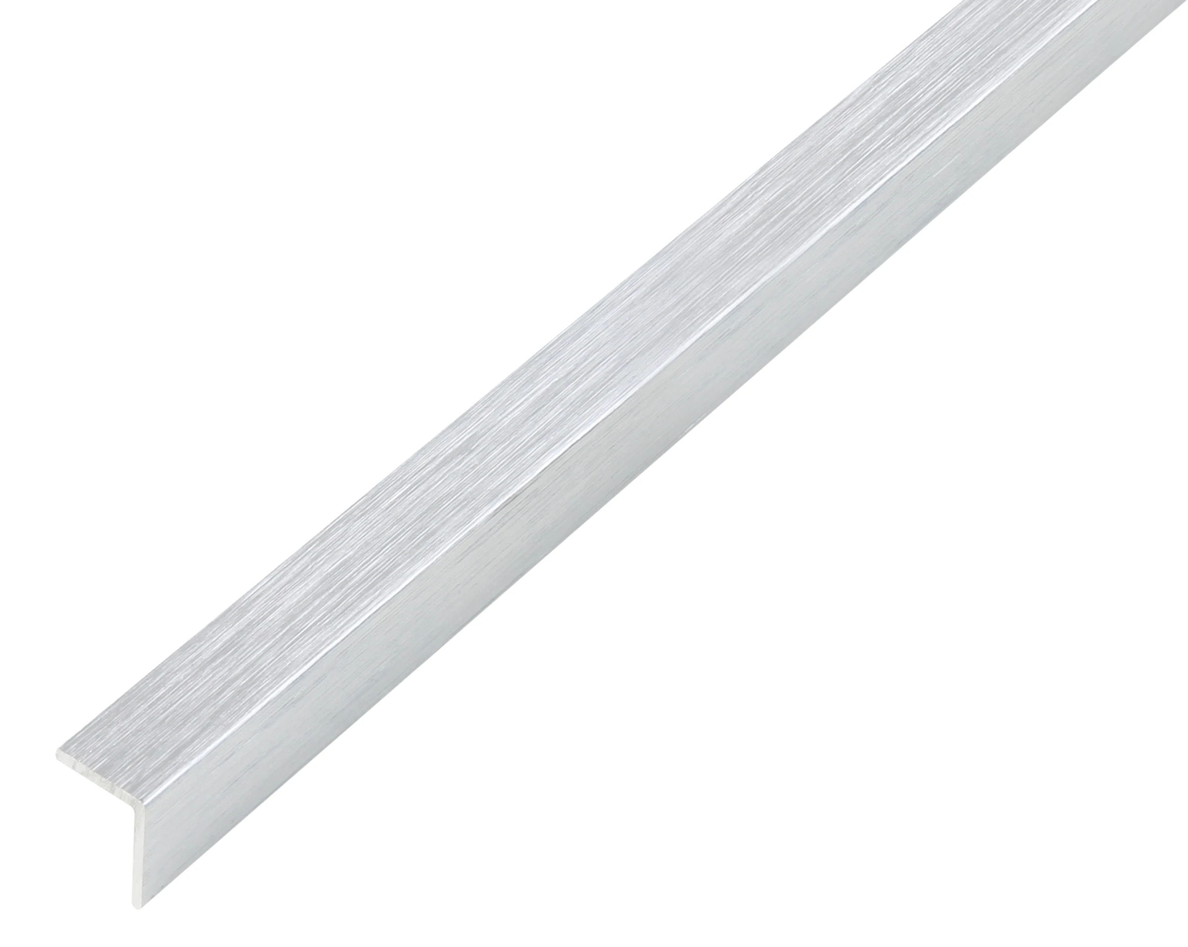 Winkelprofil selbstklebend 1m20x20 edelstahldesign hell