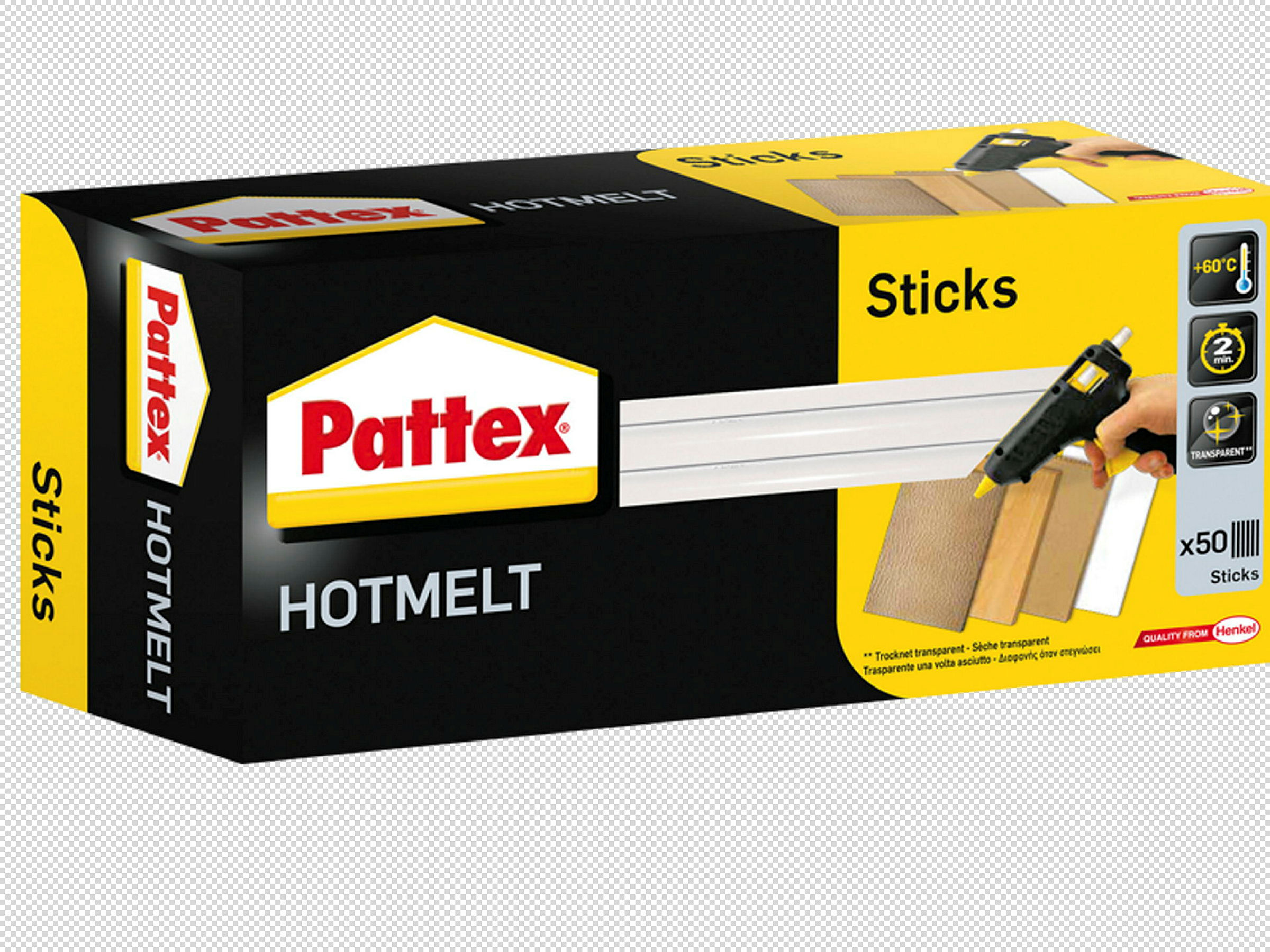 PATTEX Hot Sticks transparent-hochfest 1000 g