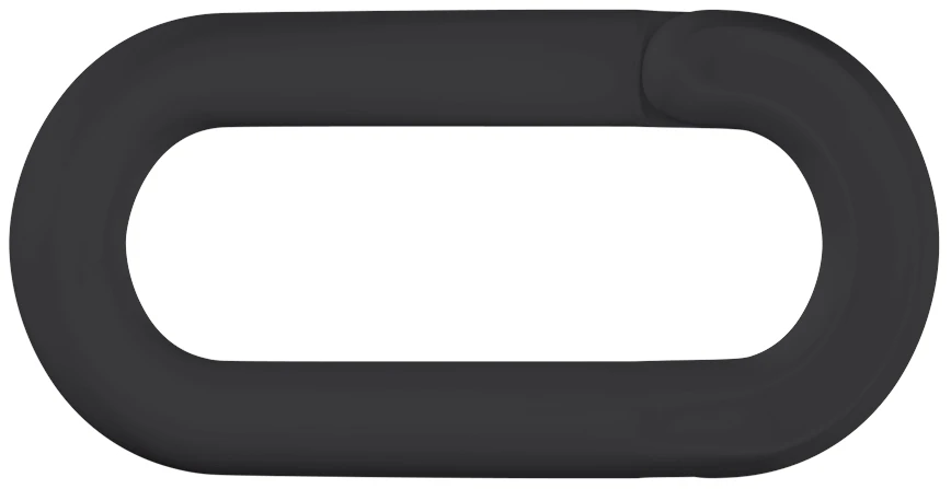 PE-Kunststoff-Notglied (SB-Box), schwarz für 10 mm Kette