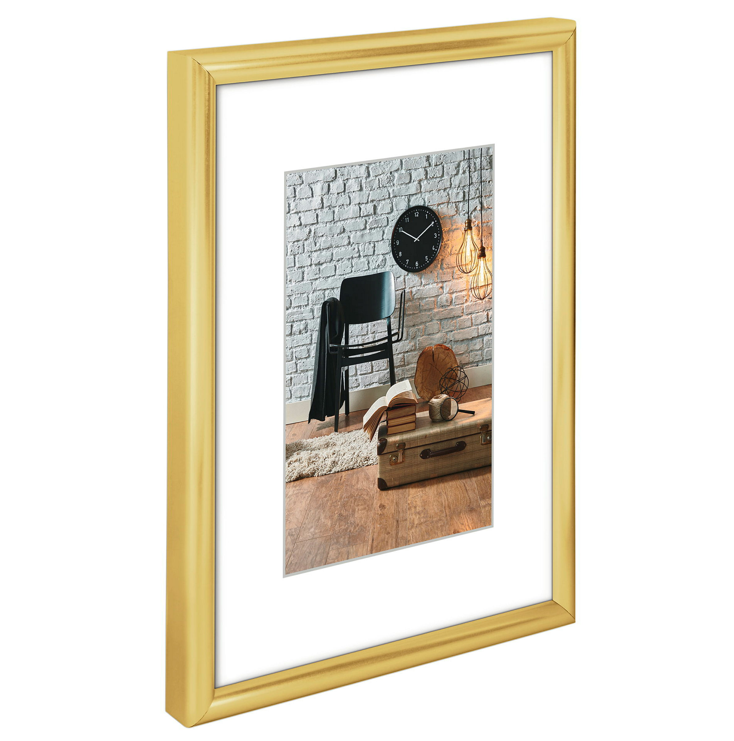 Hama Kunststoffrahmen ''Sevilla Dekor'', Gold Matt, 40 x 50 cm